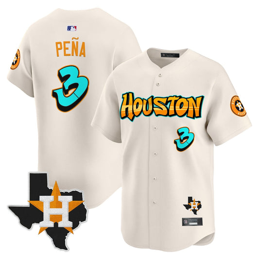 Men's Houston Astros 'Graffiti H-Town Edition' Vapor Premier Limited Jersey - All Stitched