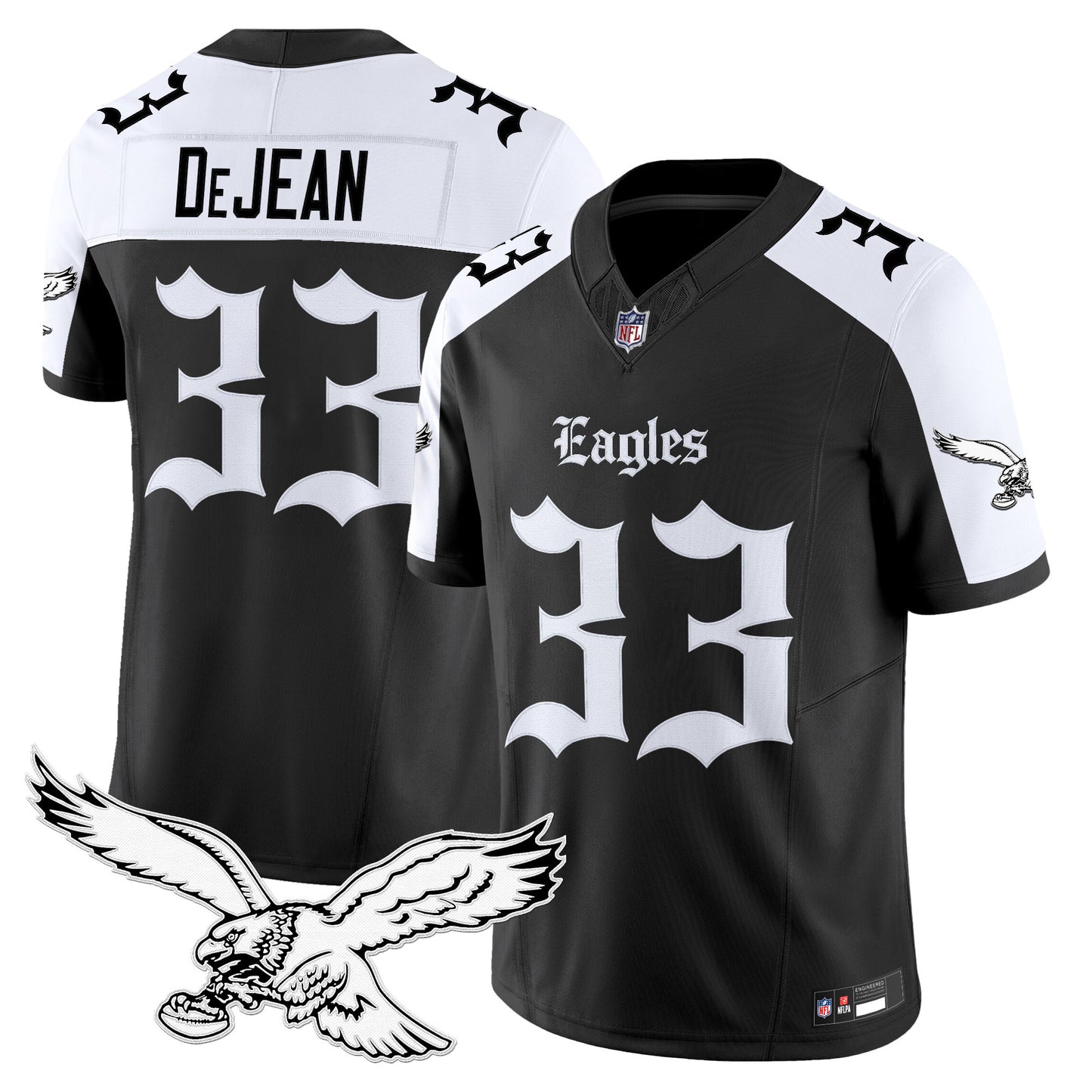 Men's Philadelphia Eagles 'Gothic Philly Edition' Vapor Limited Jersey - All Stitched