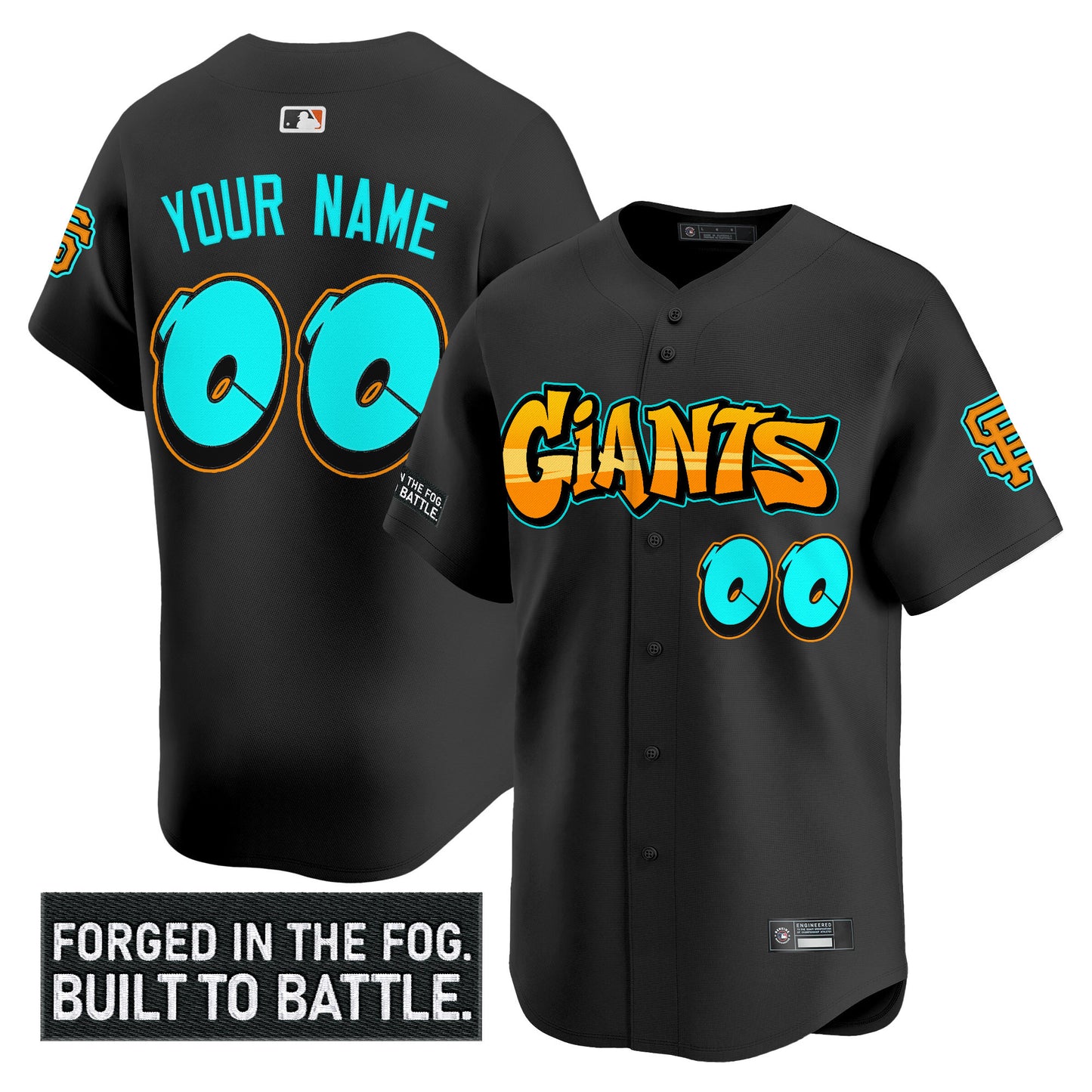 San Francisco Giants 'Graffiti Fog City Drop' Vapor Premier Limited Custom Jersey - All Stitched
