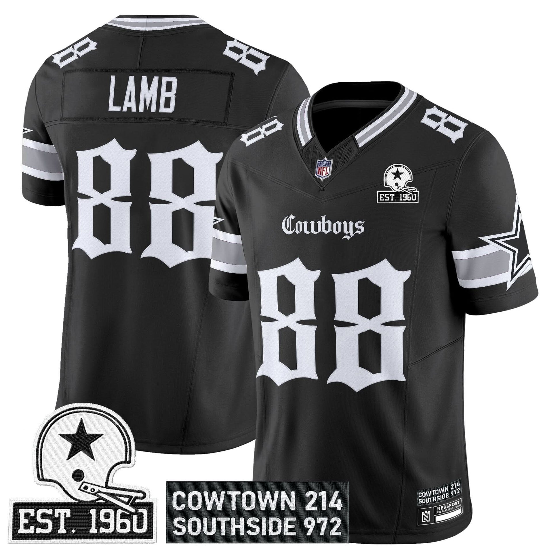 Men's Dallas Cowboys 'Gothic Lone Star Edition' Vapor Limited Jersey - All Stitched