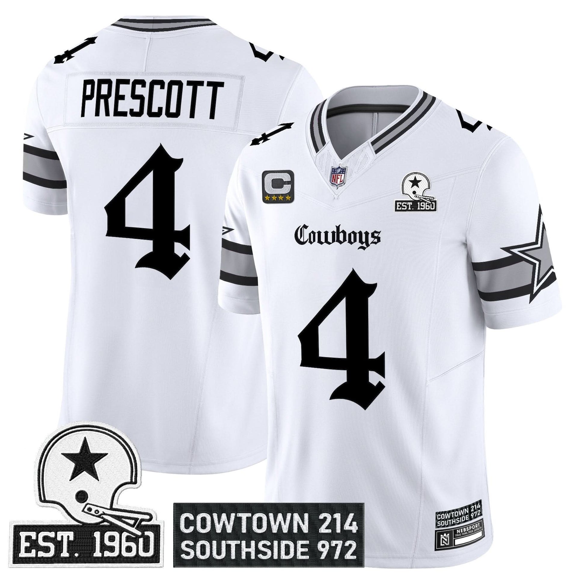 Men's Dallas Cowboys 'Gothic Lone Star Edition' Vapor Limited Jersey - All Stitched