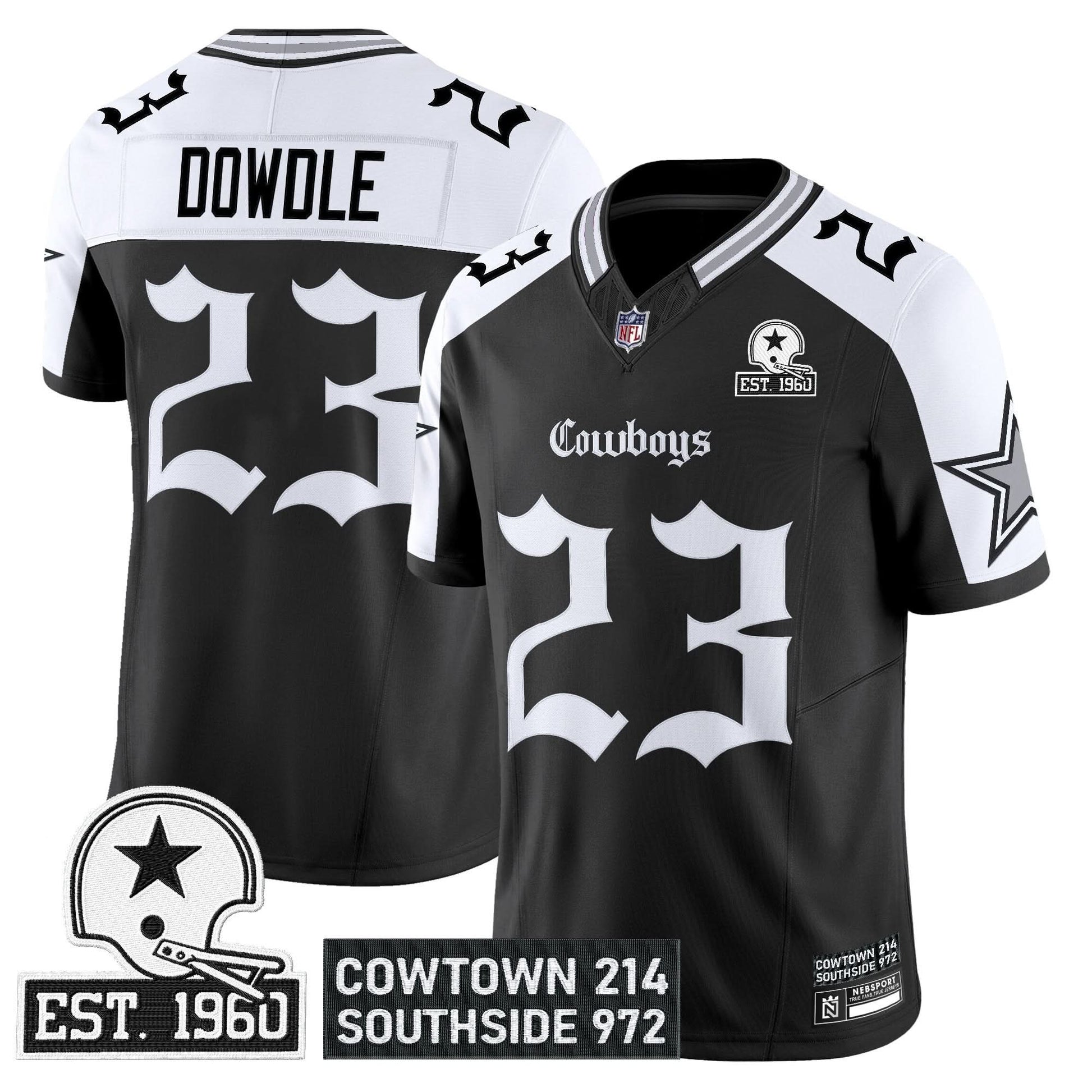 Men's Dallas Cowboys 'Gothic Lone Star Edition' Vapor Limited Jersey - All Stitched