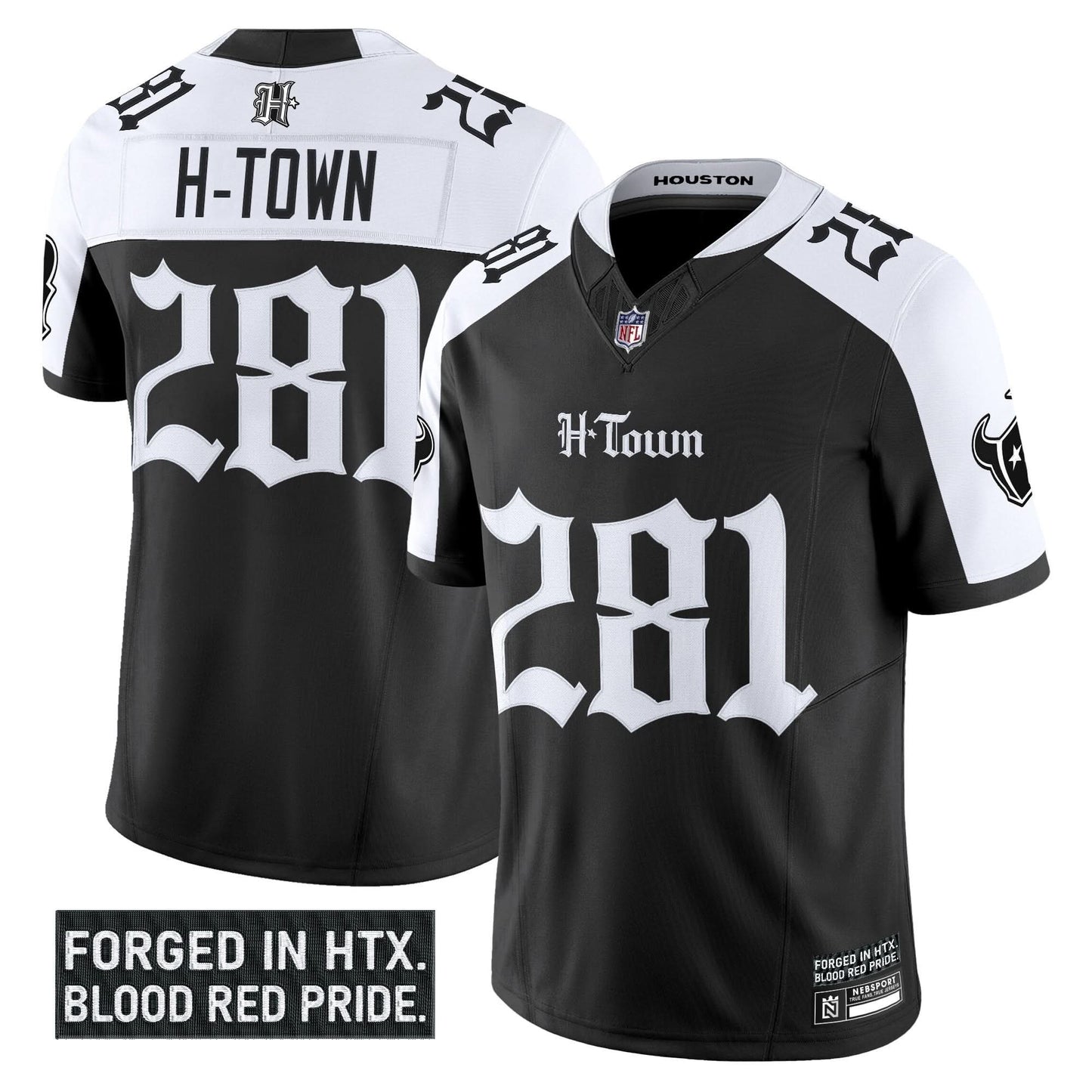 Men's Houston Texans 'Gothic Lone Star Shadows Edition' Vapor Limited Jersey - All Stitched