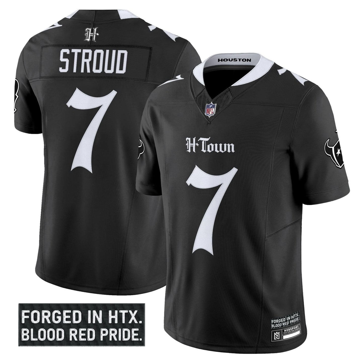 Men's Houston Texans 'Gothic Lone Star Shadows Edition' Vapor Limited Jersey - All Stitched