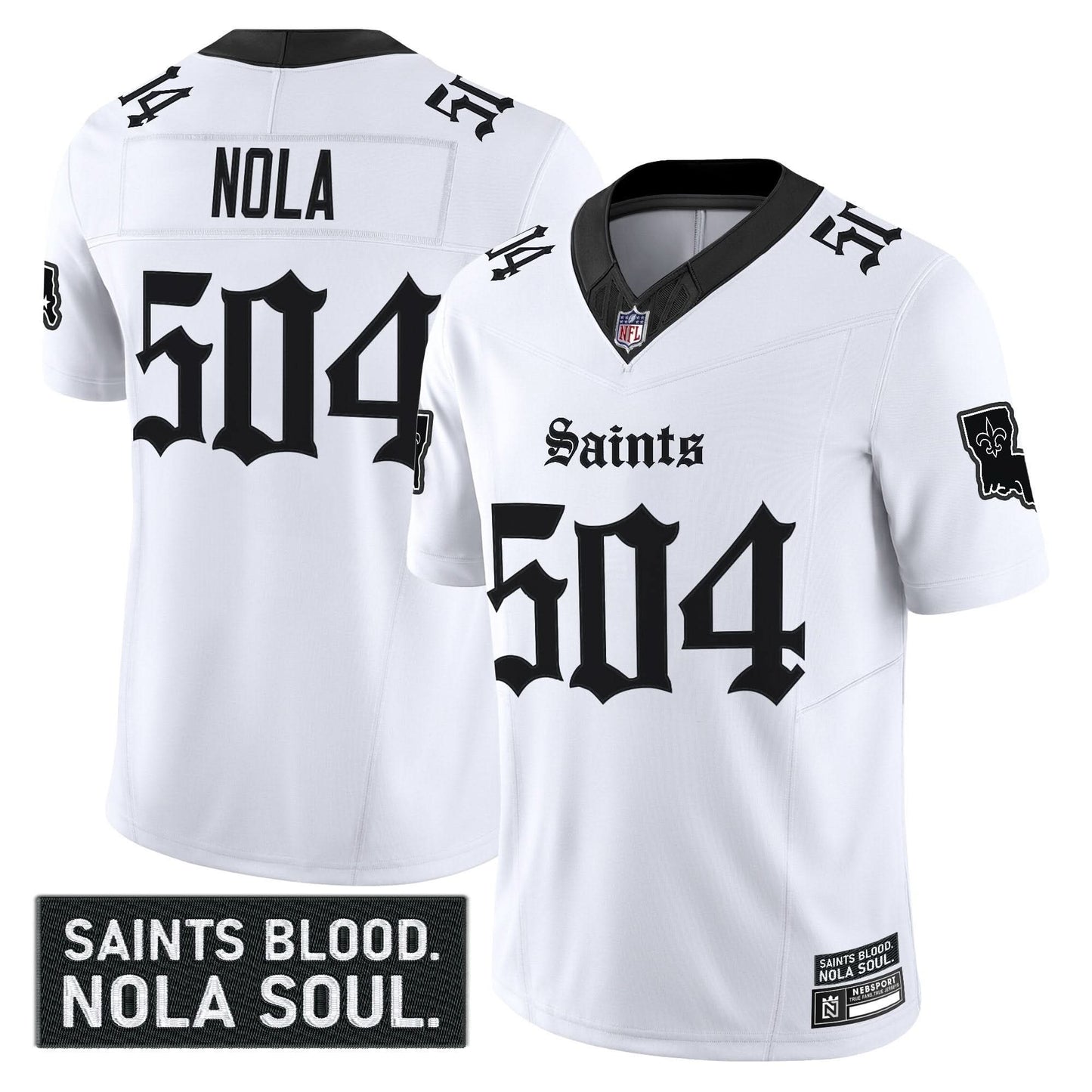 Men's New Orleans Saints 'Gothic Vieux Carré Edition' Vapor Jersey - All Stitched