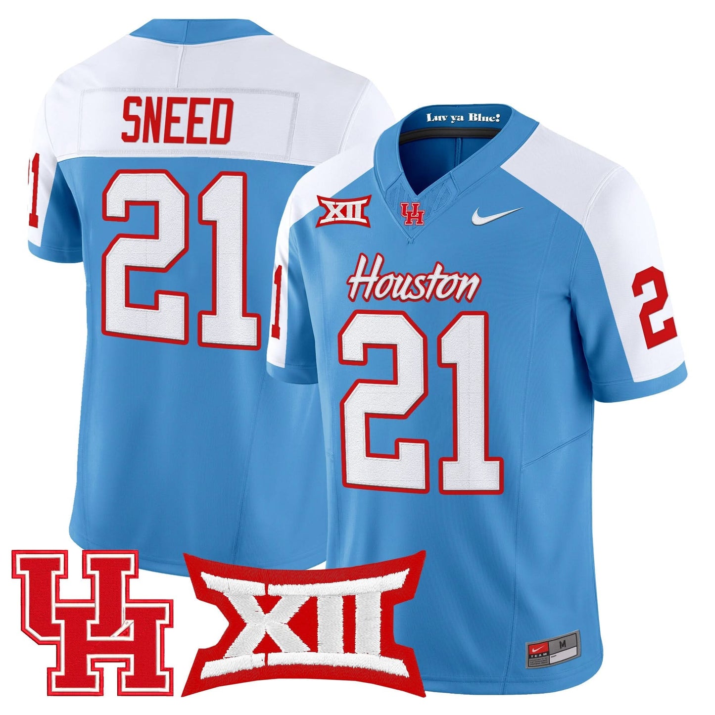 Men's Houston Cougars 2025 Vapor Limited Jersey - All Stitched