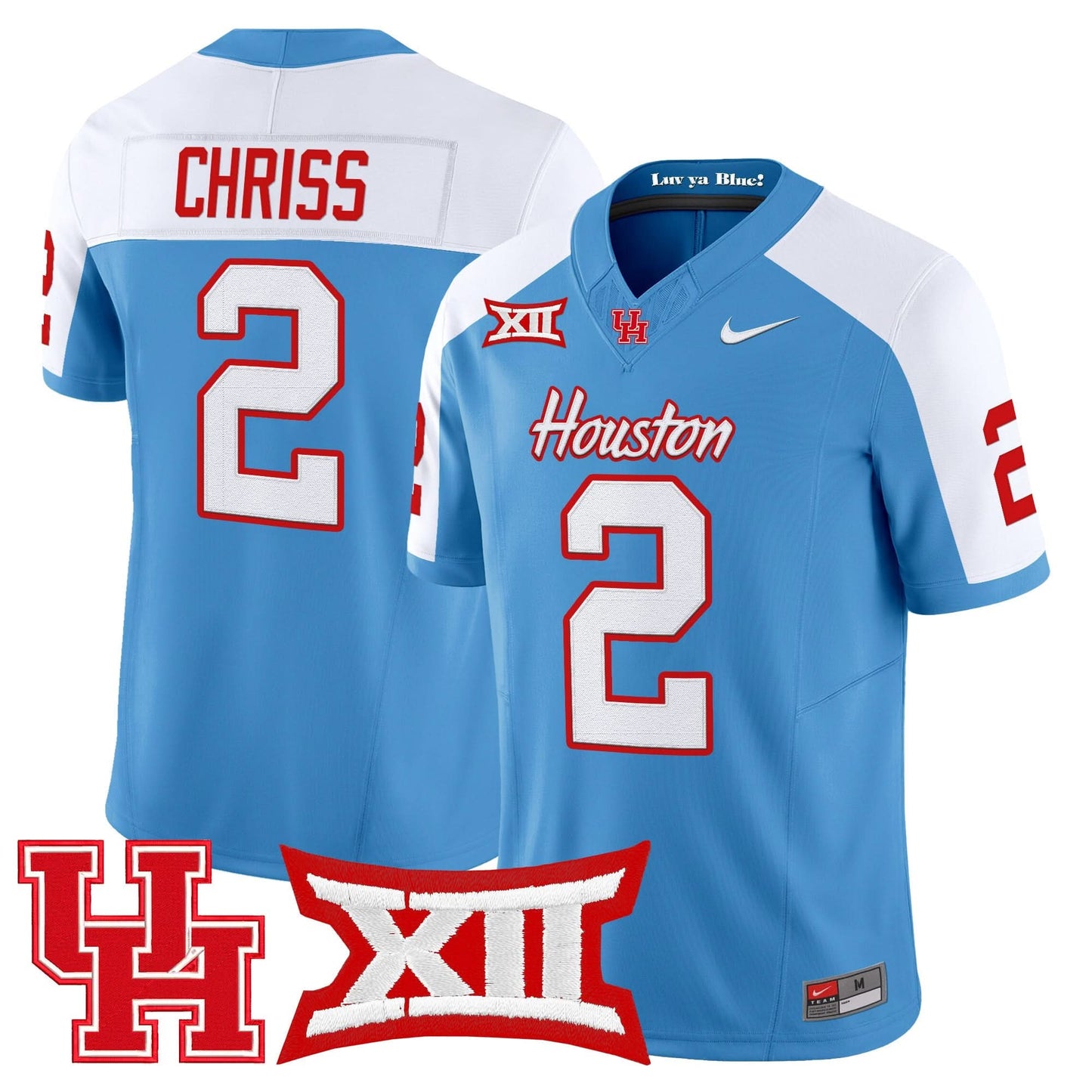 Men's Houston Cougars 2025 Vapor Limited Jersey - All Stitched
