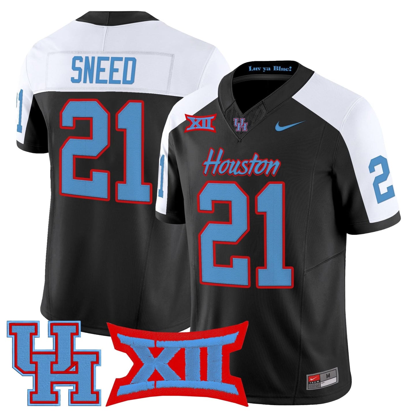 Men's Houston Cougars 2025 Vapor Limited Jersey - All Stitched