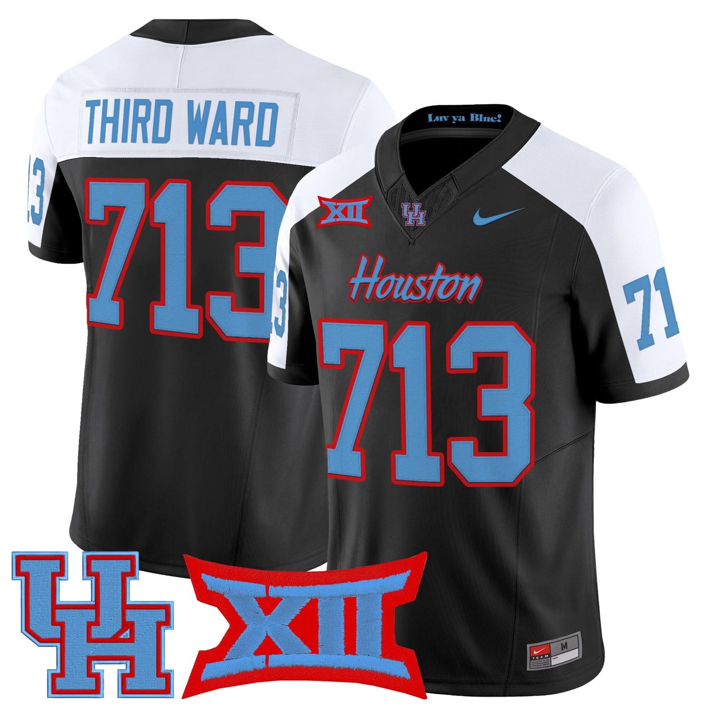 Men's Houston Cougars 2025 Vapor Limited Jersey - All Stitched