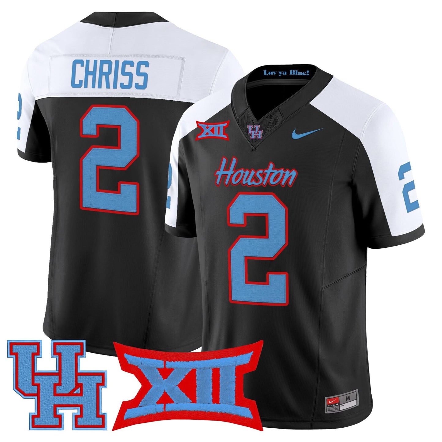 Men's Houston Cougars 2025 Vapor Limited Jersey - All Stitched