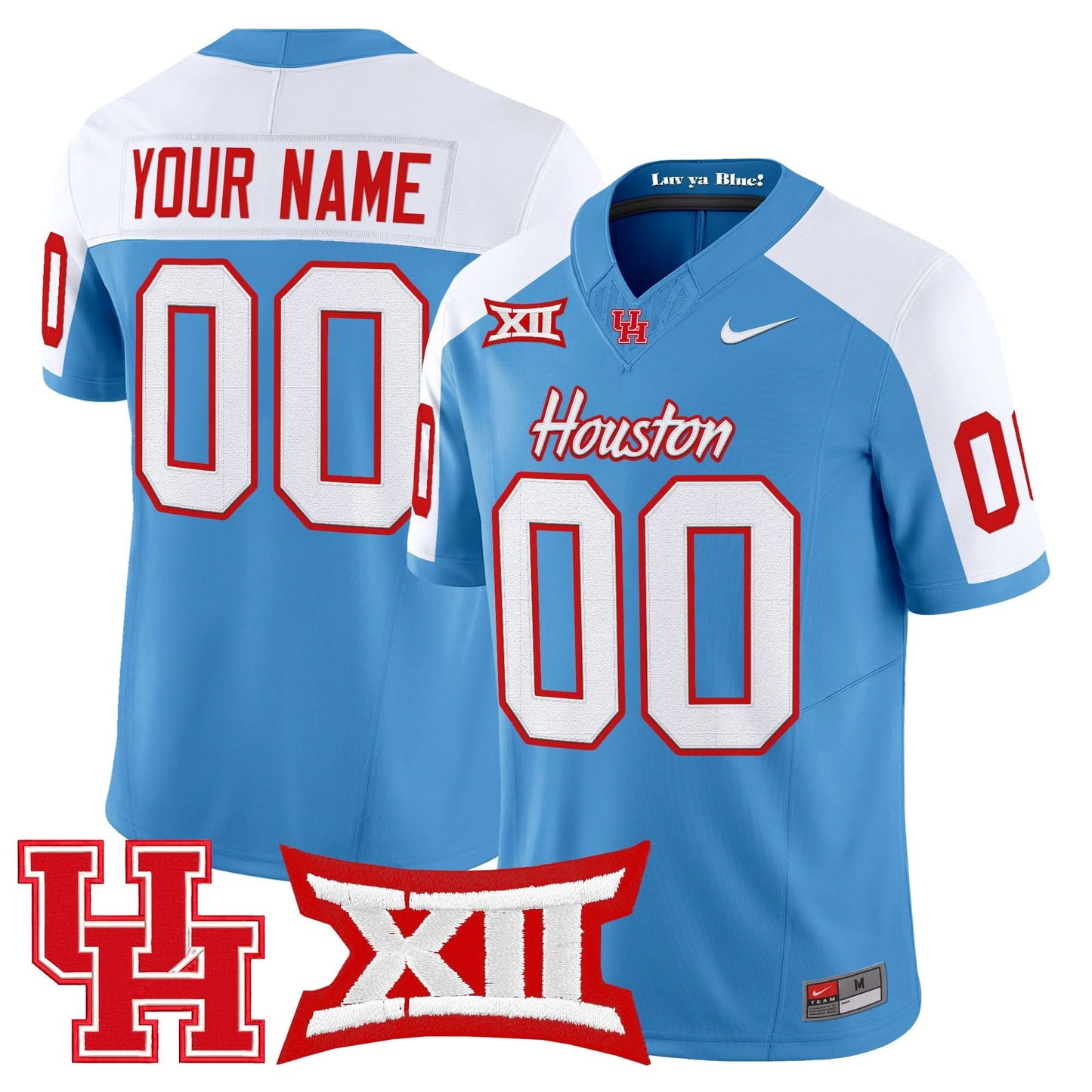Houston Cougars 2025 Vapor Limited Custom Jersey - All Stitched
