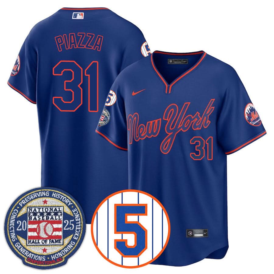 Men's New York Mets Number Retirement & Hall of Fame Gold Jersey - All Stitched