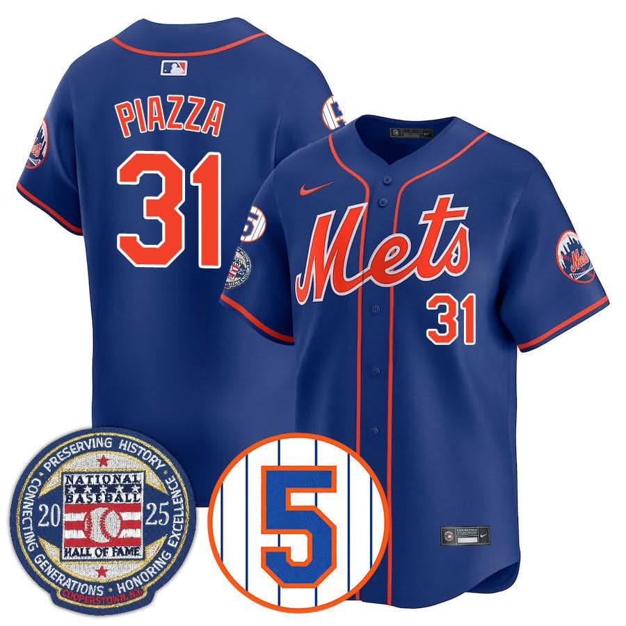 Men's New York Mets Number Retirement & Hall of Fame Gold Jersey - All Stitched