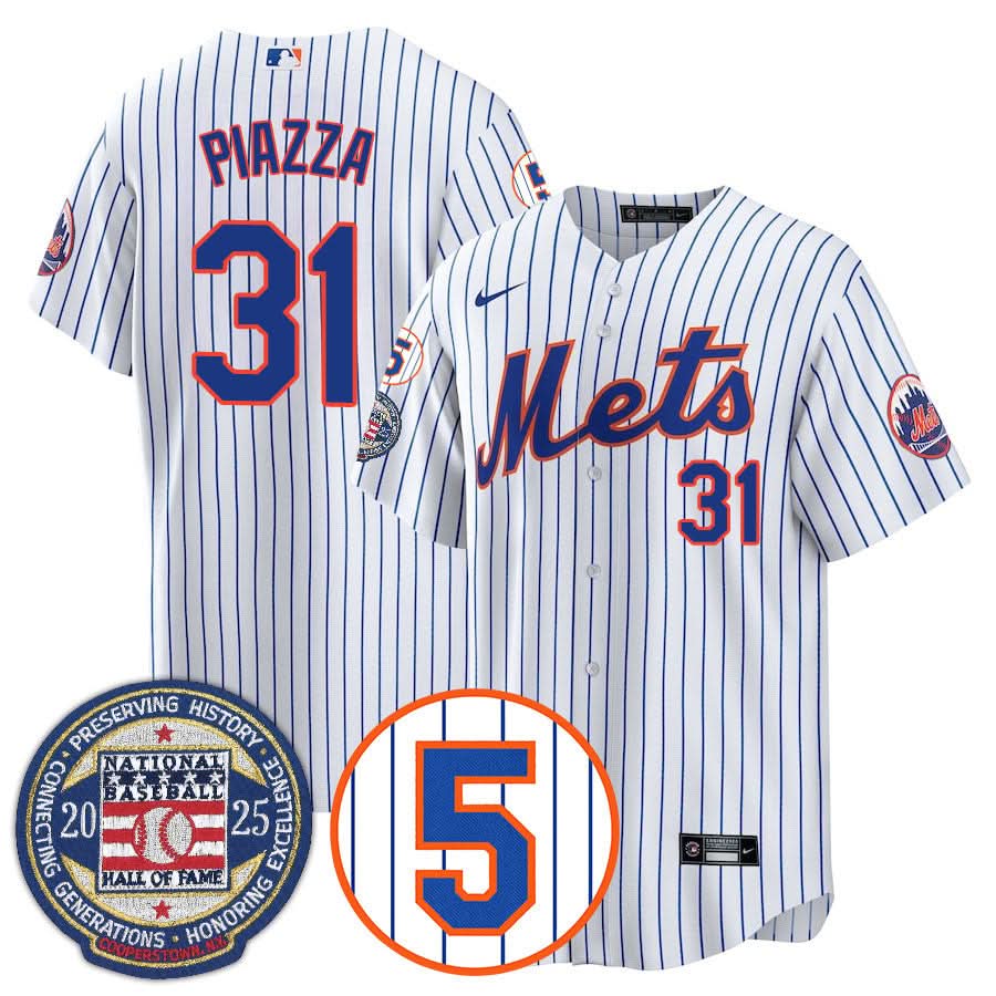 New York Mets Number Retirement & Hall of Fame Gold Jersey - All Stitched