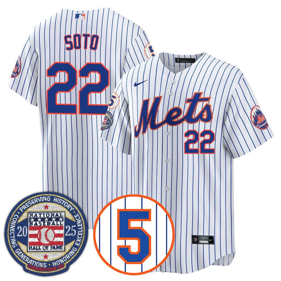 New York Mets Number Retirement & Hall of Fame Gold Jersey - All Stitched