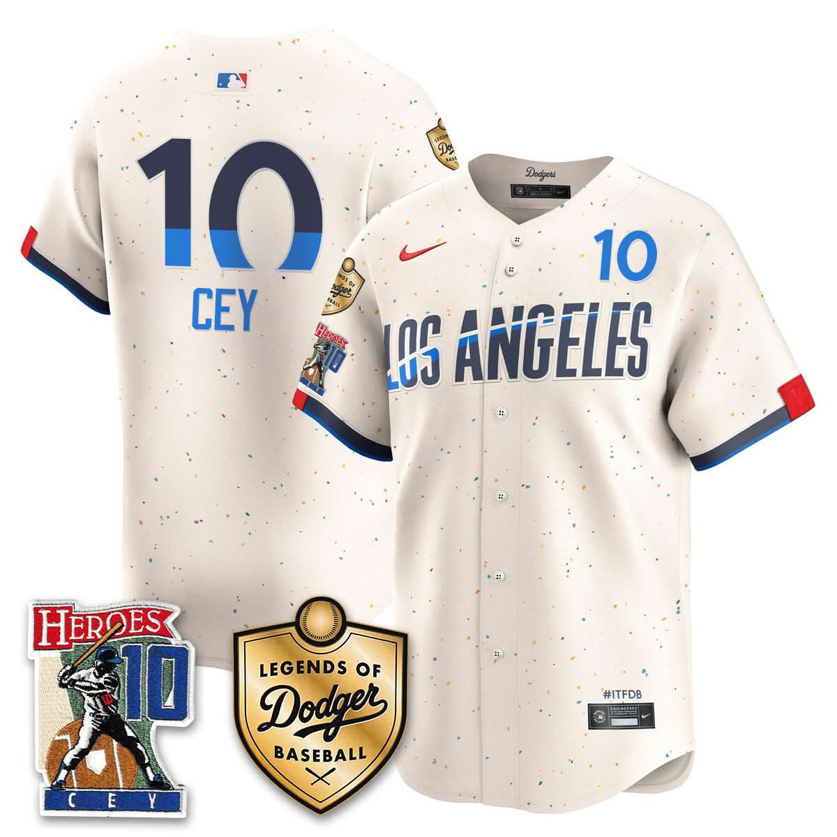 Men's Dodgers Ron Cey "Legends Of Dodgers Baseball" Jersey - All Stitched