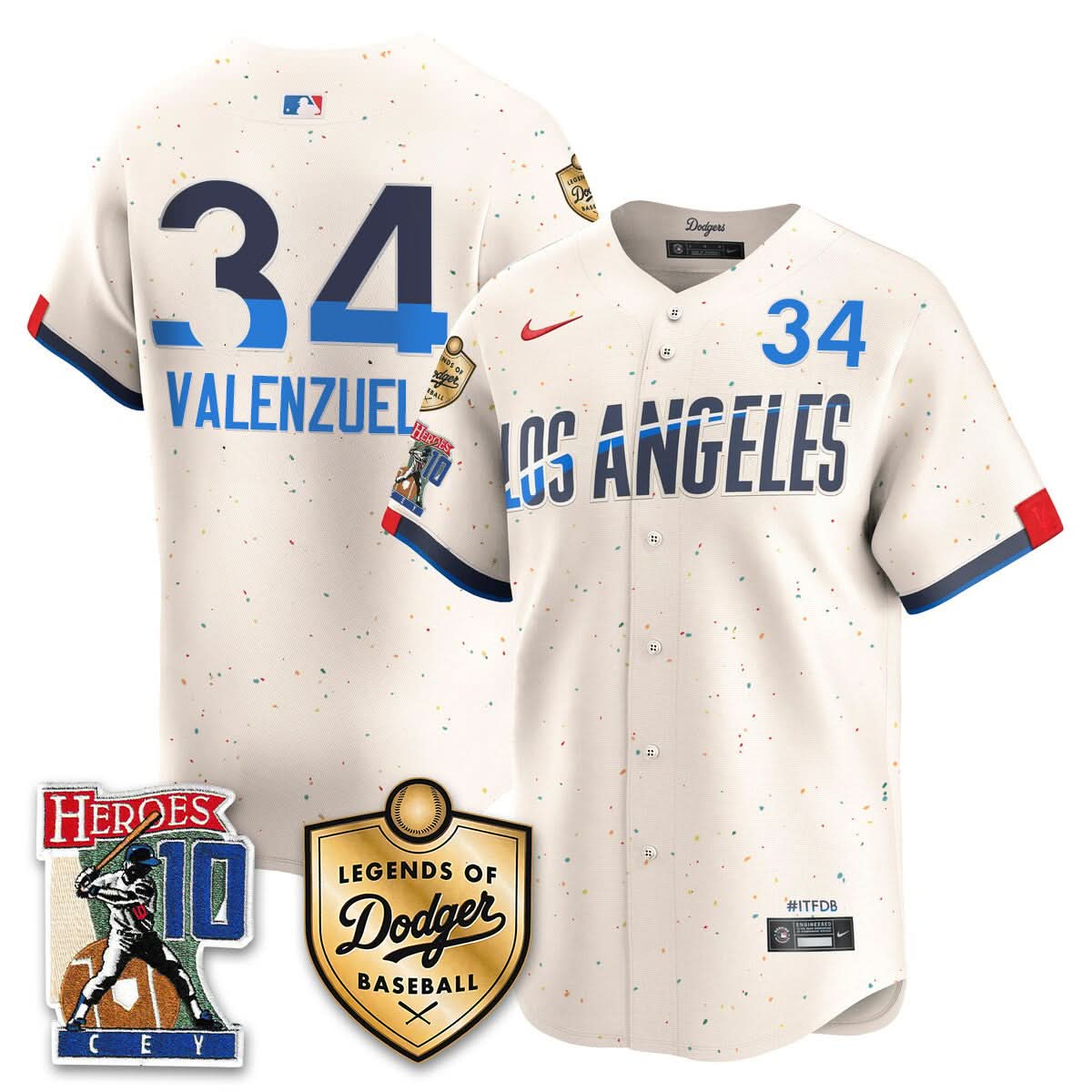 Men's Dodgers Ron Cey "Legends Of Dodgers Baseball" Jersey - All Stitched