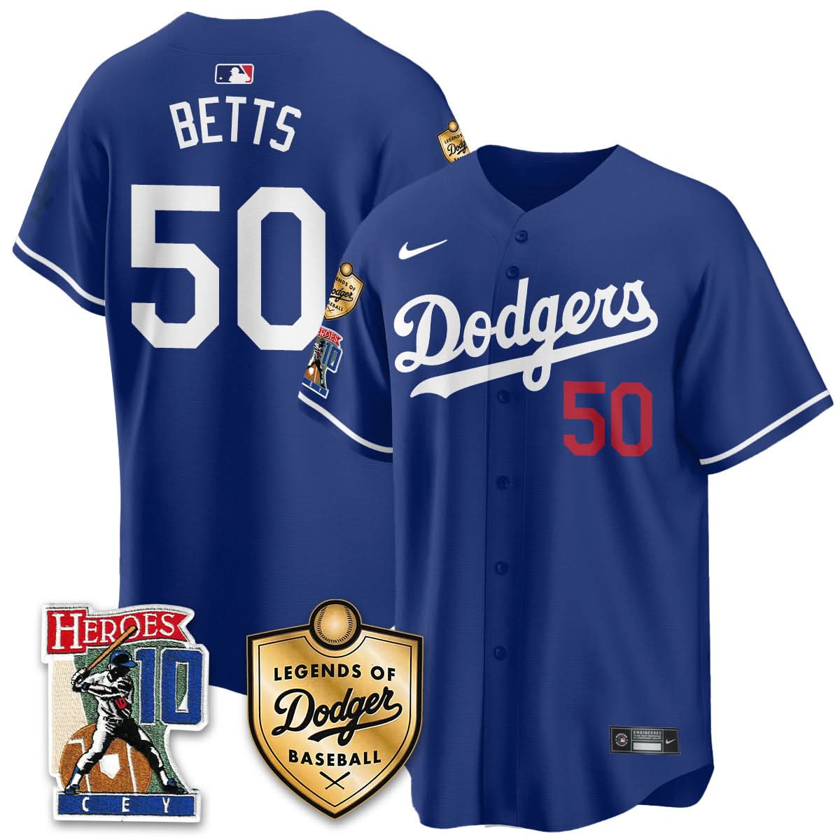 Men's Dodgers Ron Cey "Legends Of Dodgers Baseball" Jersey - All Stitched