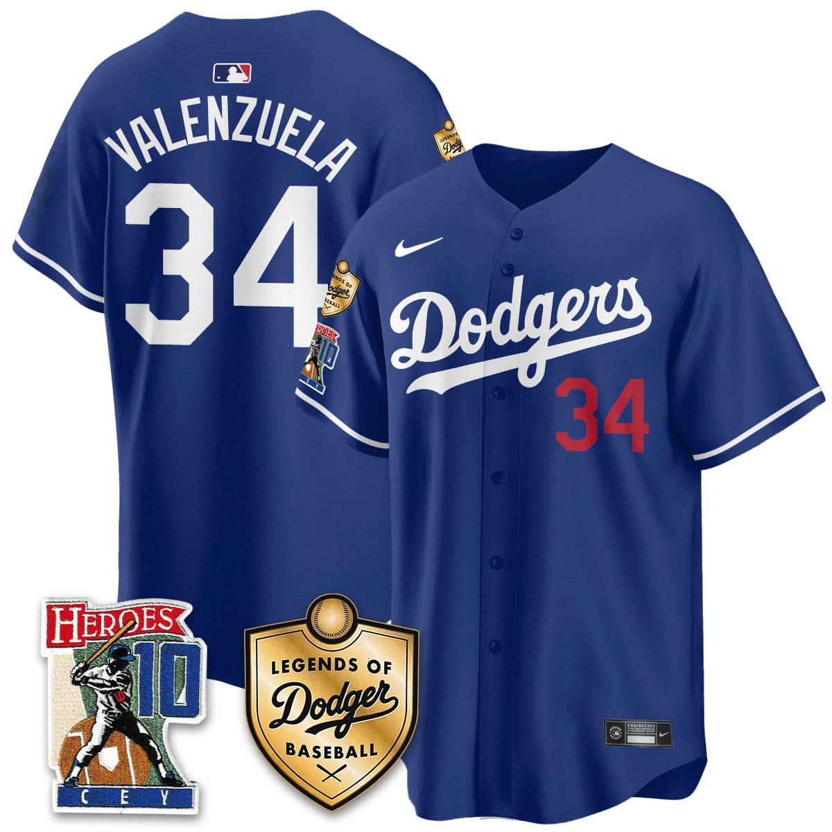 Men's Dodgers Ron Cey "Legends Of Dodgers Baseball" Jersey - All Stitched