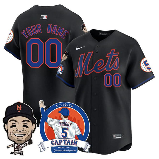New York Mets David Wright "Mets Legend" Custom Jersey V2 - All Stitched