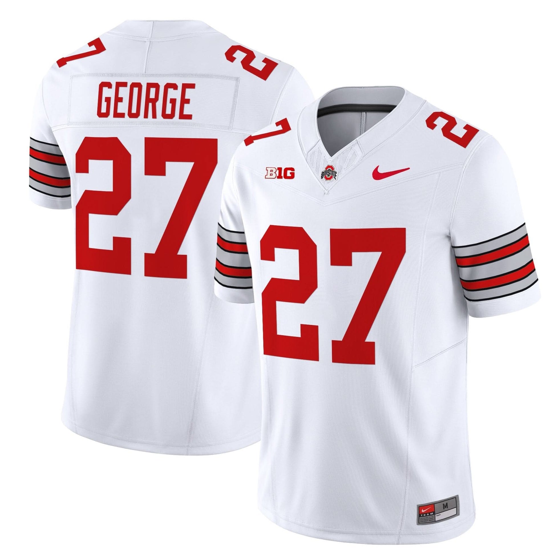 Men's Ohio State Buckeyes 'Heritage Stripe' 2025/26 Vapor Limited Jersey - All Stitched