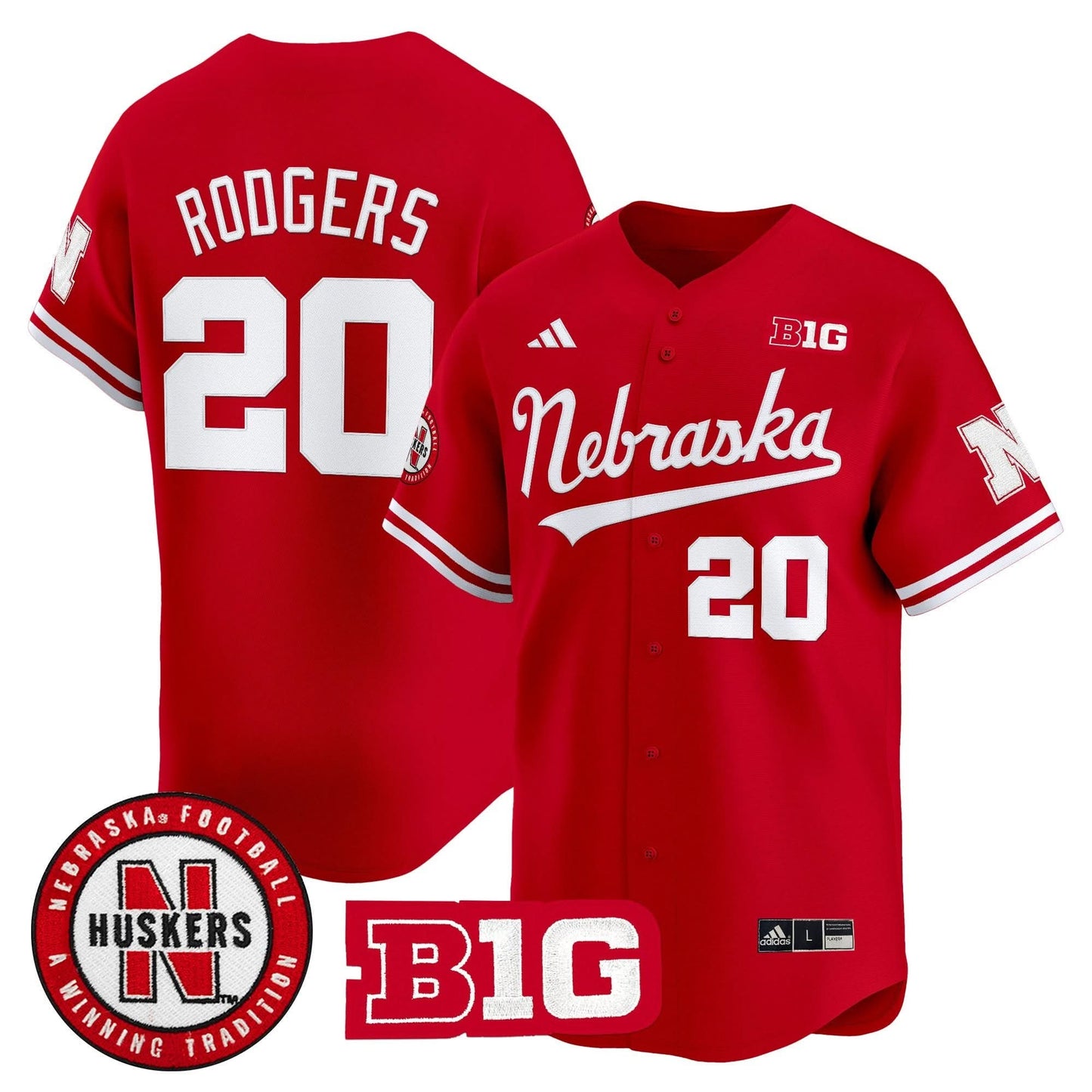 Men's Nebraska Cornhuskers 2025 Vapor Baseball Jersey - All Stitched