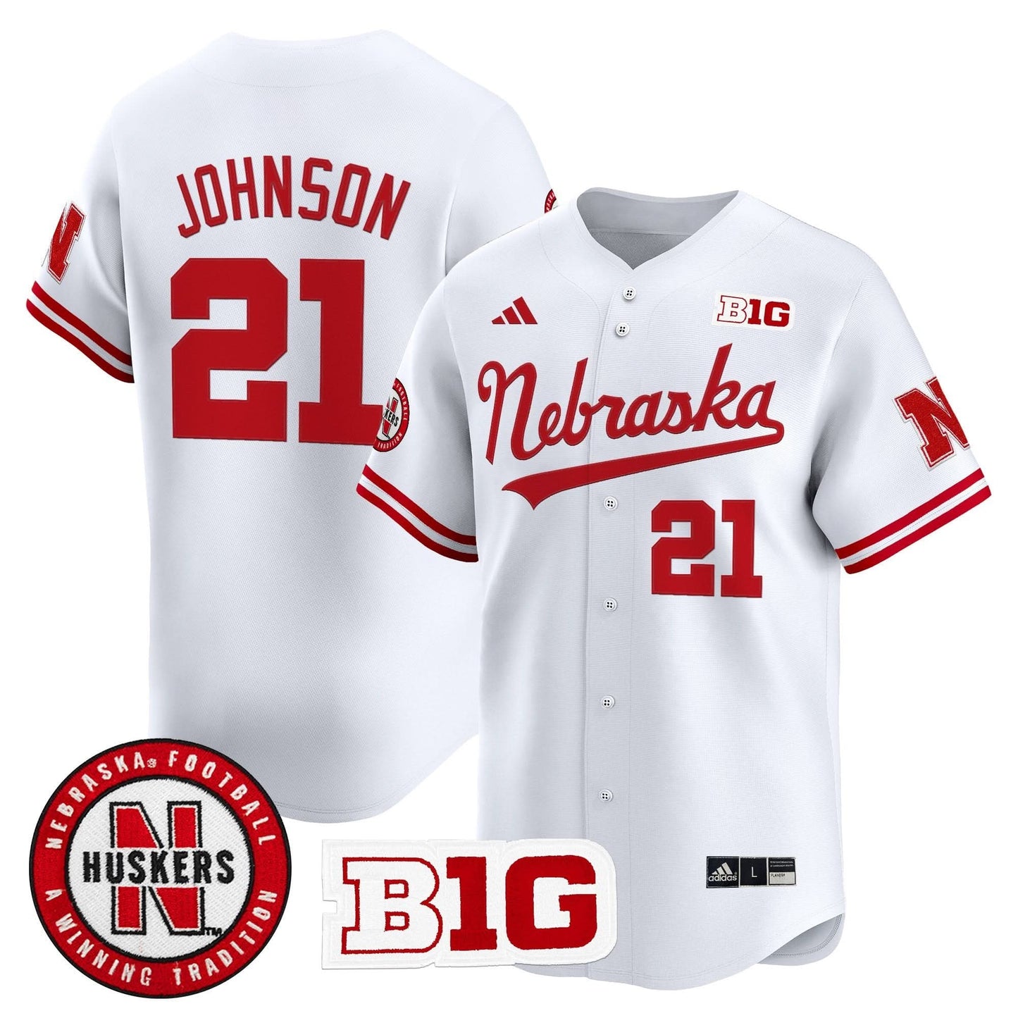 Men's Nebraska Cornhuskers 2025 Vapor Baseball Jersey - All Stitched