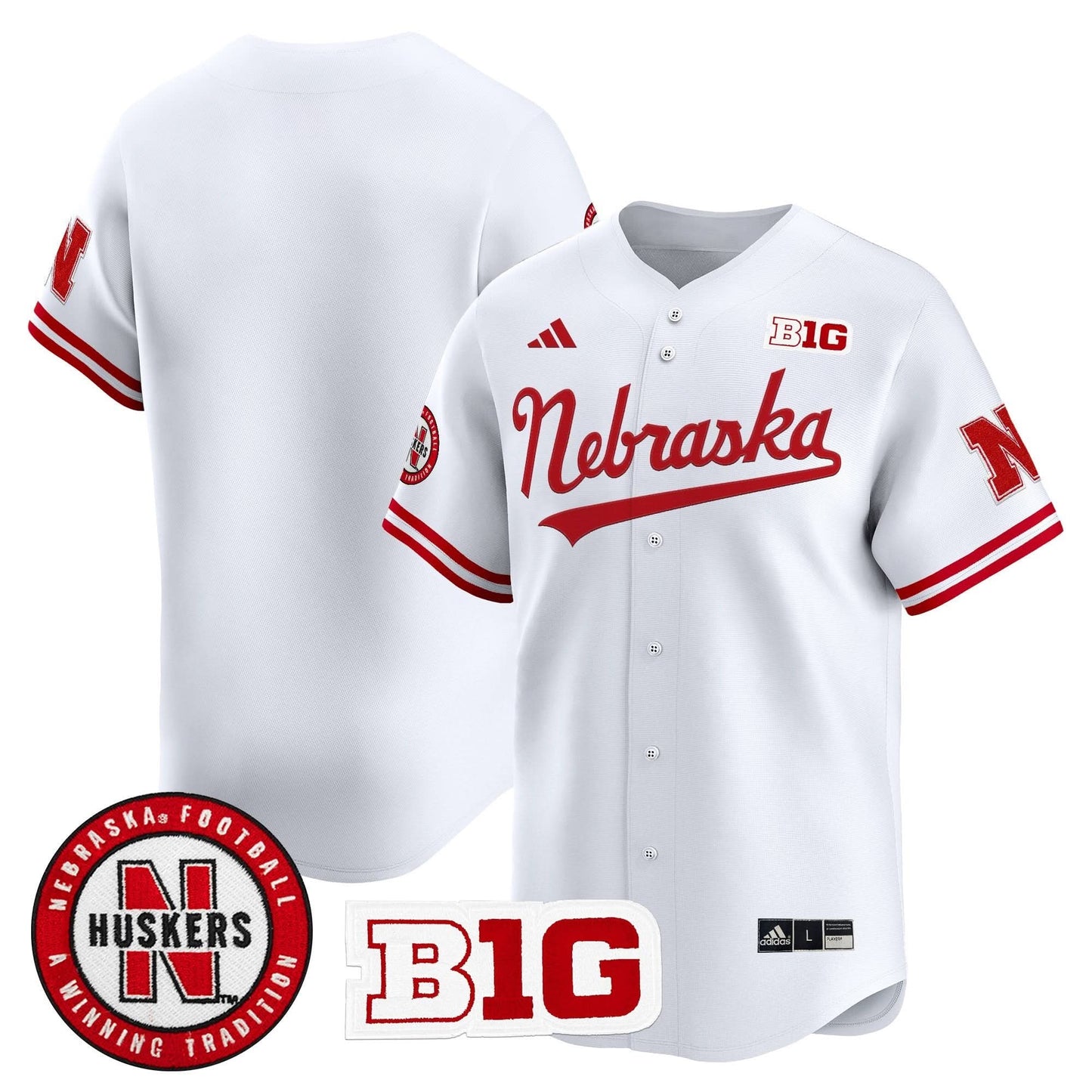 Men's Nebraska Cornhuskers 2025 Vapor Baseball Jersey - All Stitched