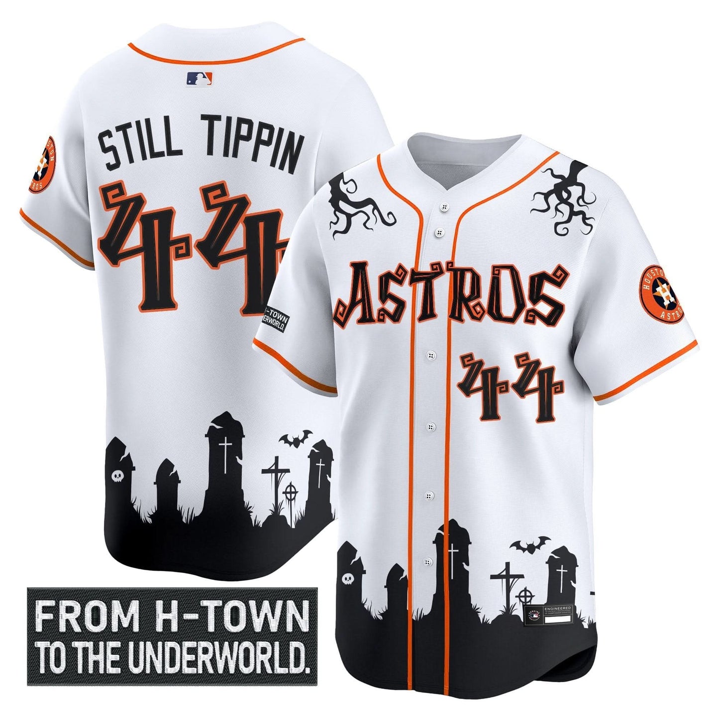 Men's Houston Astros 'Halloween Shadows Edition' Vapor Premier Limited Jersey - Stitched