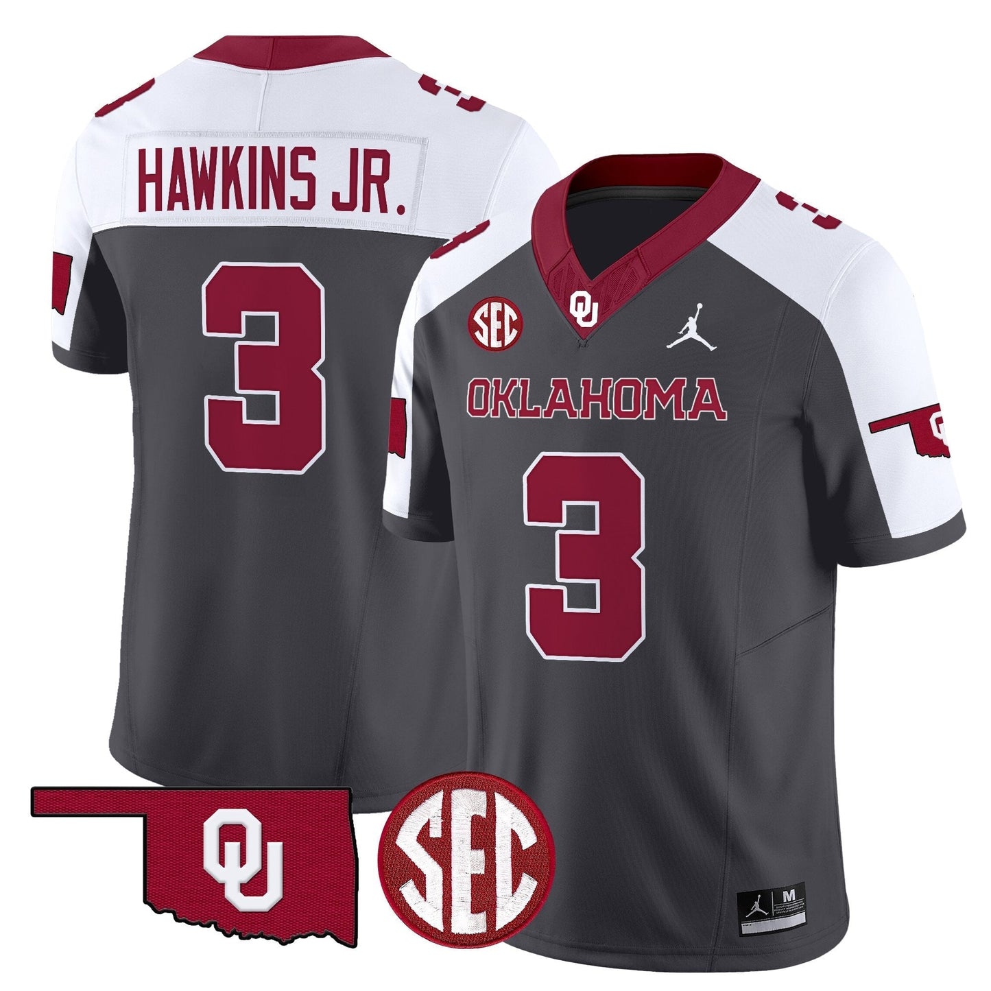 Men's Oklahoma Sooners 2025 Vapor Limited Jersey - All Stitched