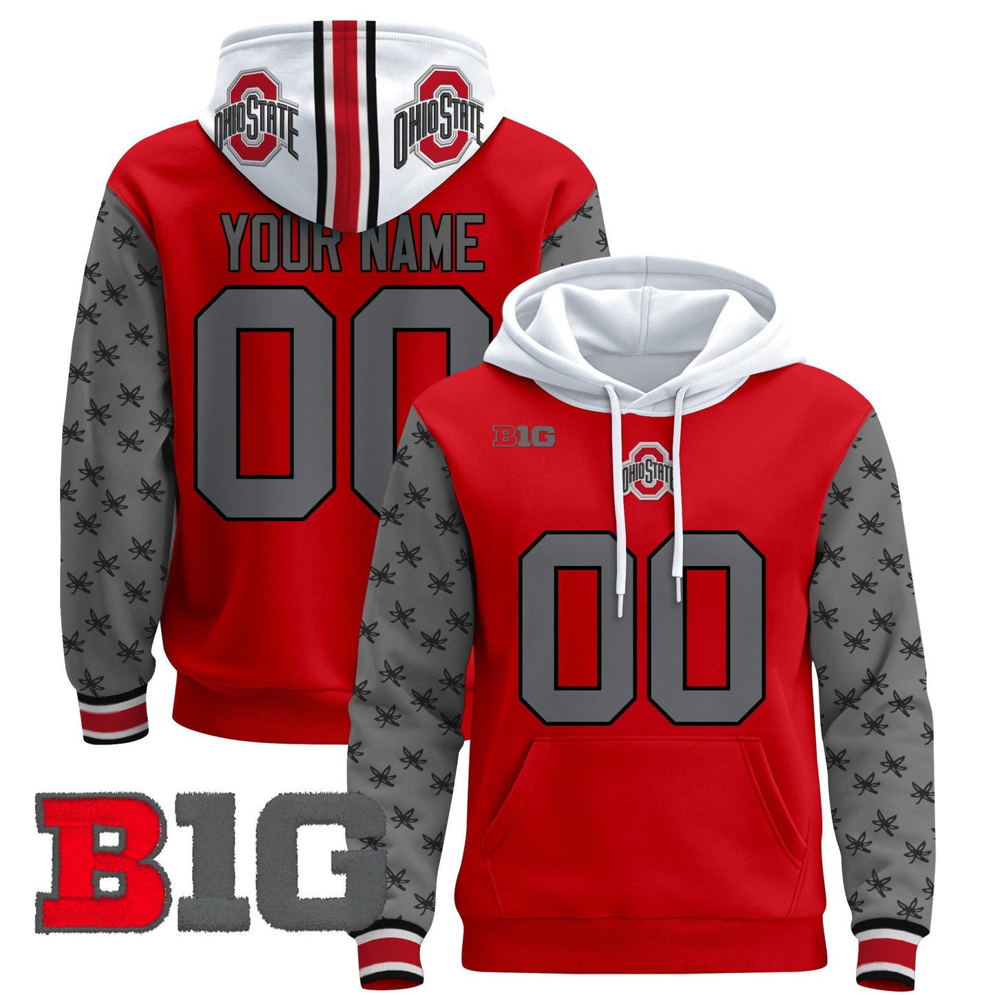 Ohio State Buckeyes 2025 Premium Custom Pullover Hoodie