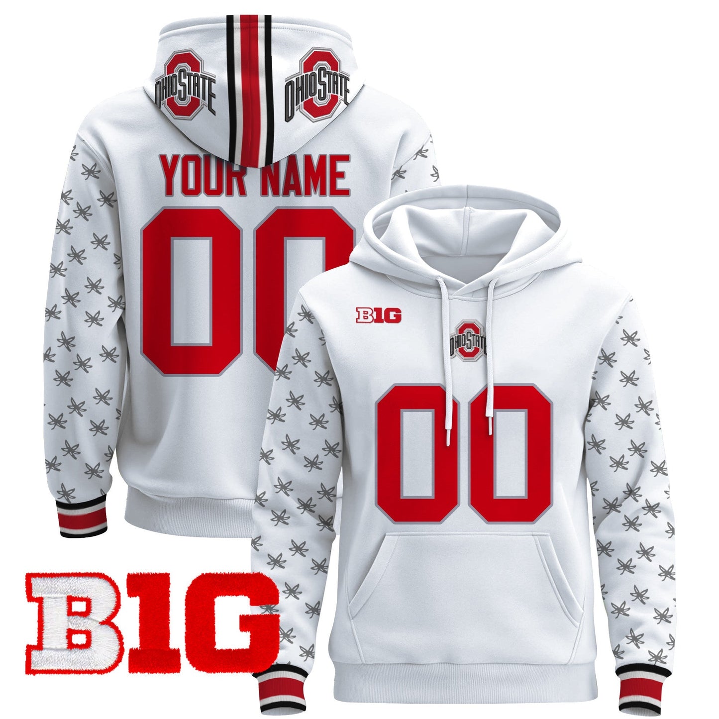 Ohio State Buckeyes 2025 Premium Custom Pullover Hoodie