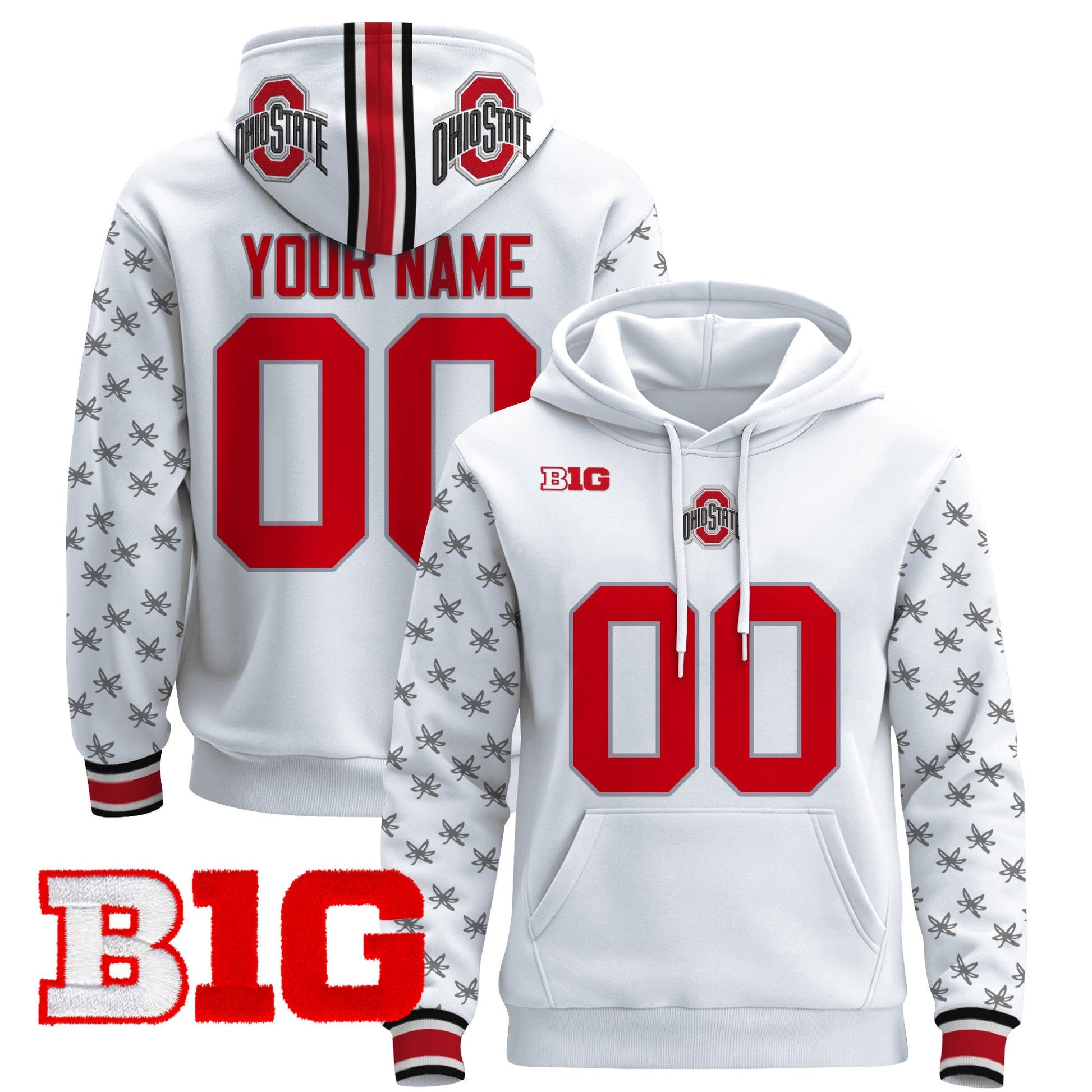 Ohio State Buckeyes 2025 Premium Custom Pullover Hoodie
