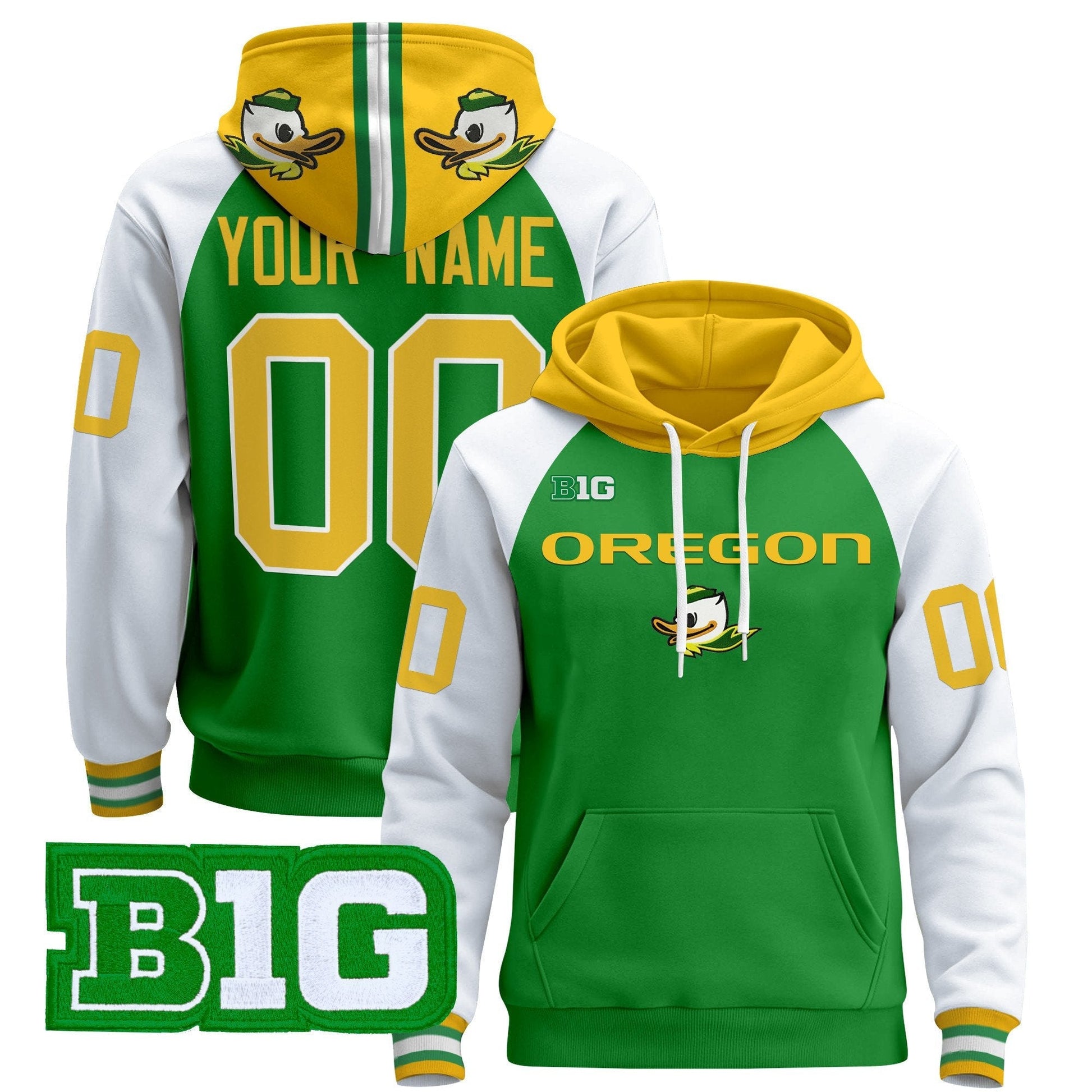 Oregon Ducks 2025 Premium Custom Pullover Hoodie V3