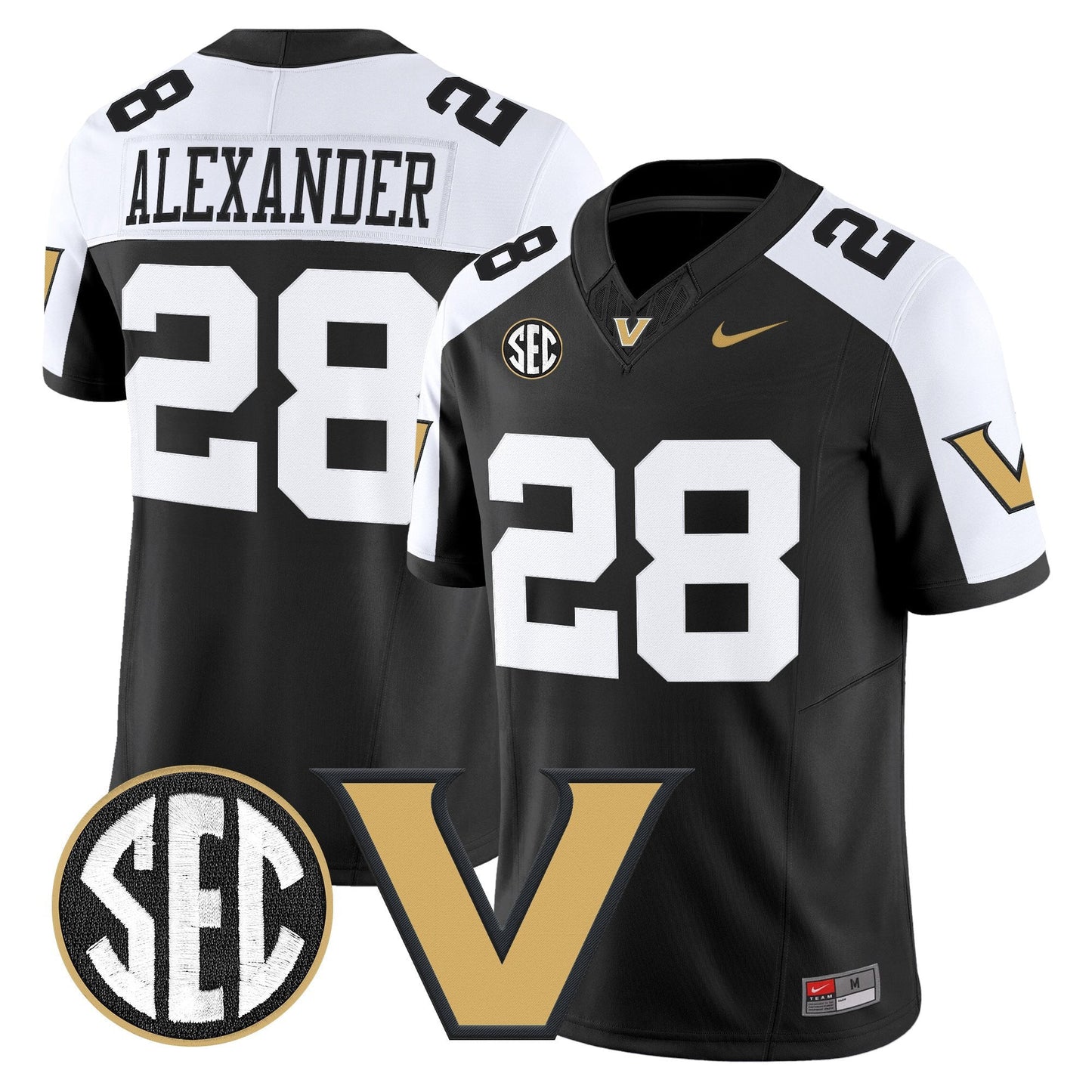 Men's Vanderbilt Commodores 2025 Vapor Limited Jersey - All Stitched