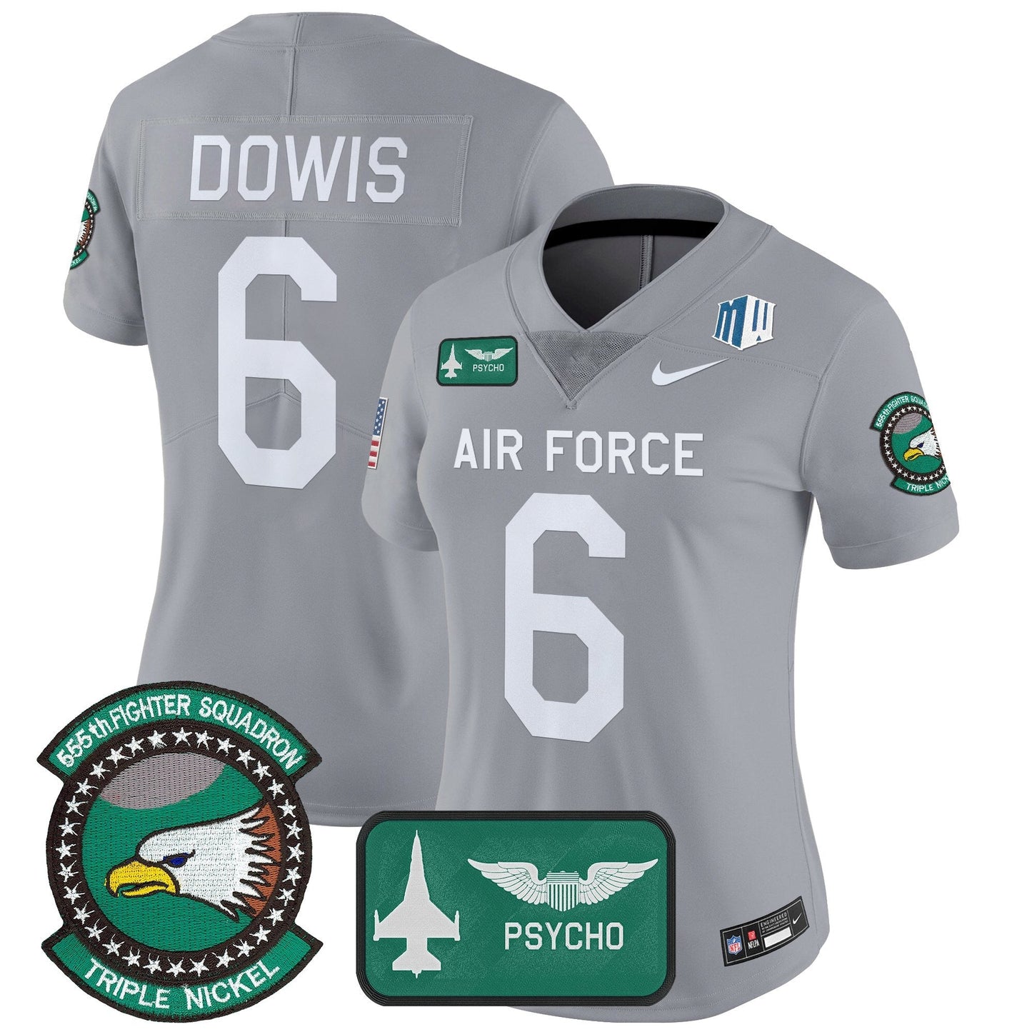 Women's Air Force Falcons 2025 'Air Power Legacy Series' Vapor Limited Jersey - All Stitched