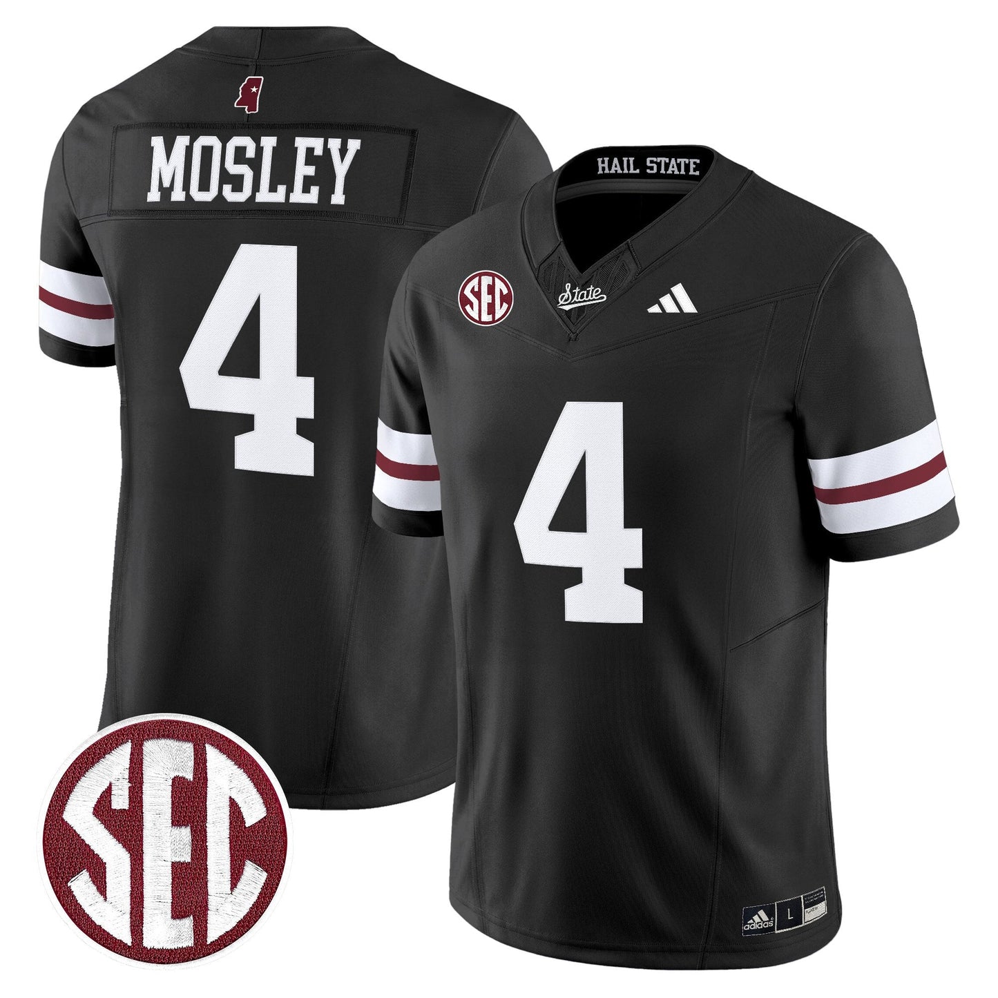 Men's Mississippi State Bulldogs 'Dark Mode' Vapor Limited Jersey - All Stitched
