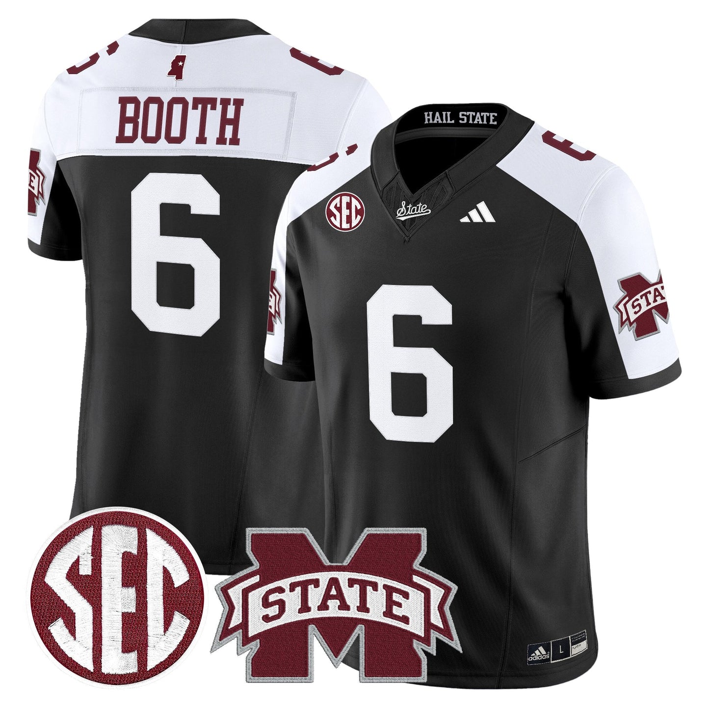 Men's Mississippi State Bulldogs 'Dark Mode' Vapor Limited Jersey - All Stitched