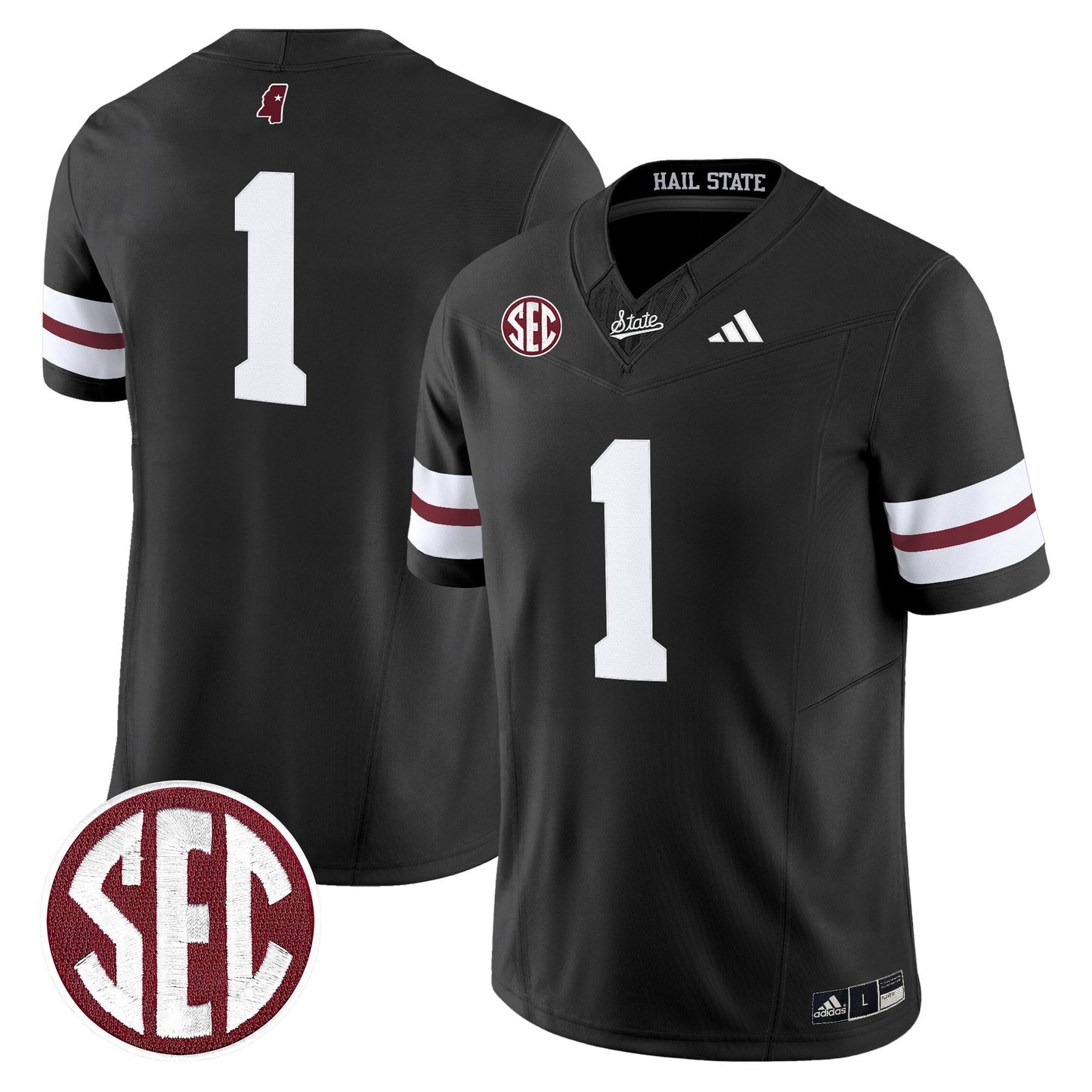 Men's Mississippi State Bulldogs 'Dark Mode' Vapor Limited Jersey - All Stitched