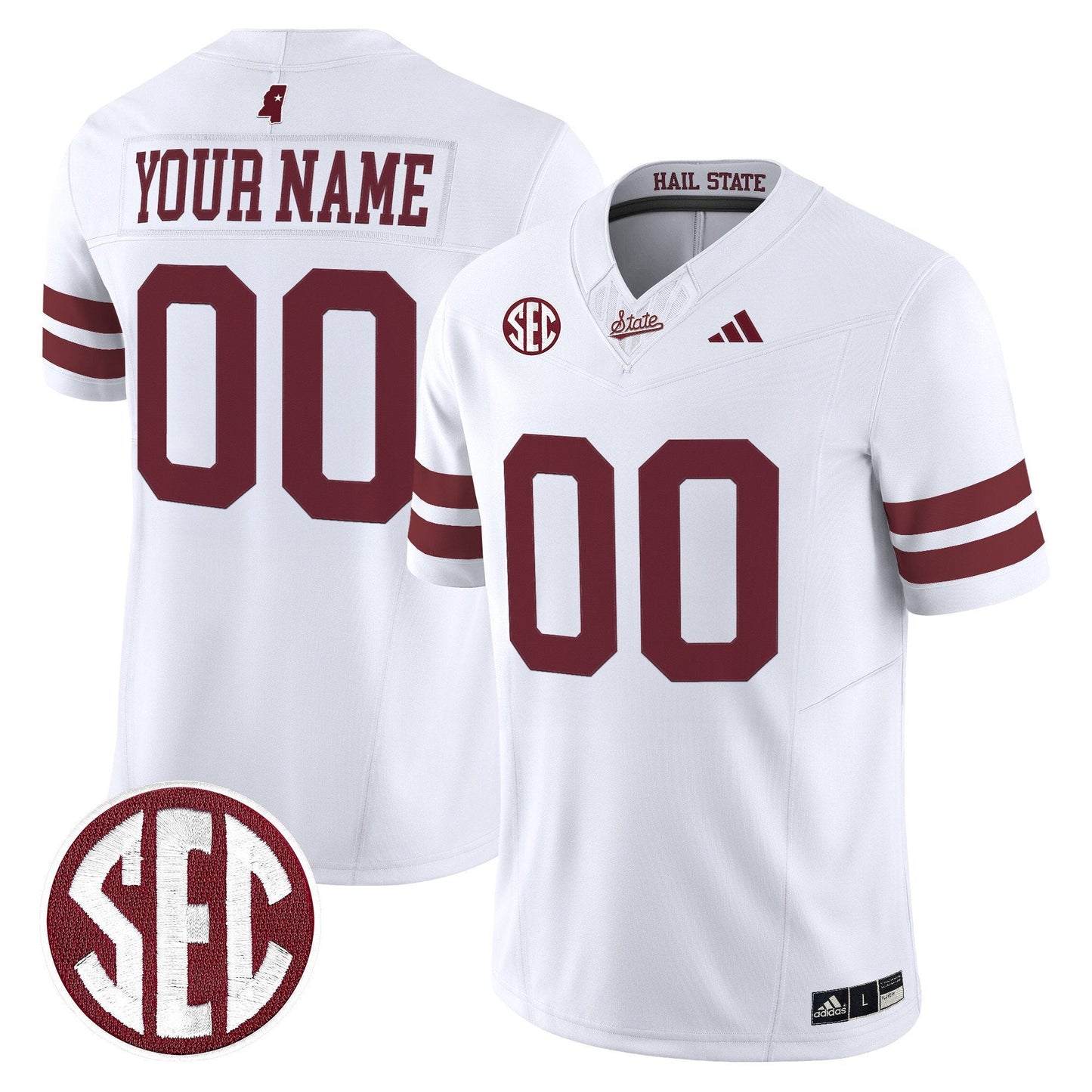 Mississippi State Bulldogs 'Dark Mode' Vapor Limited Custom Jersey - All Stitched