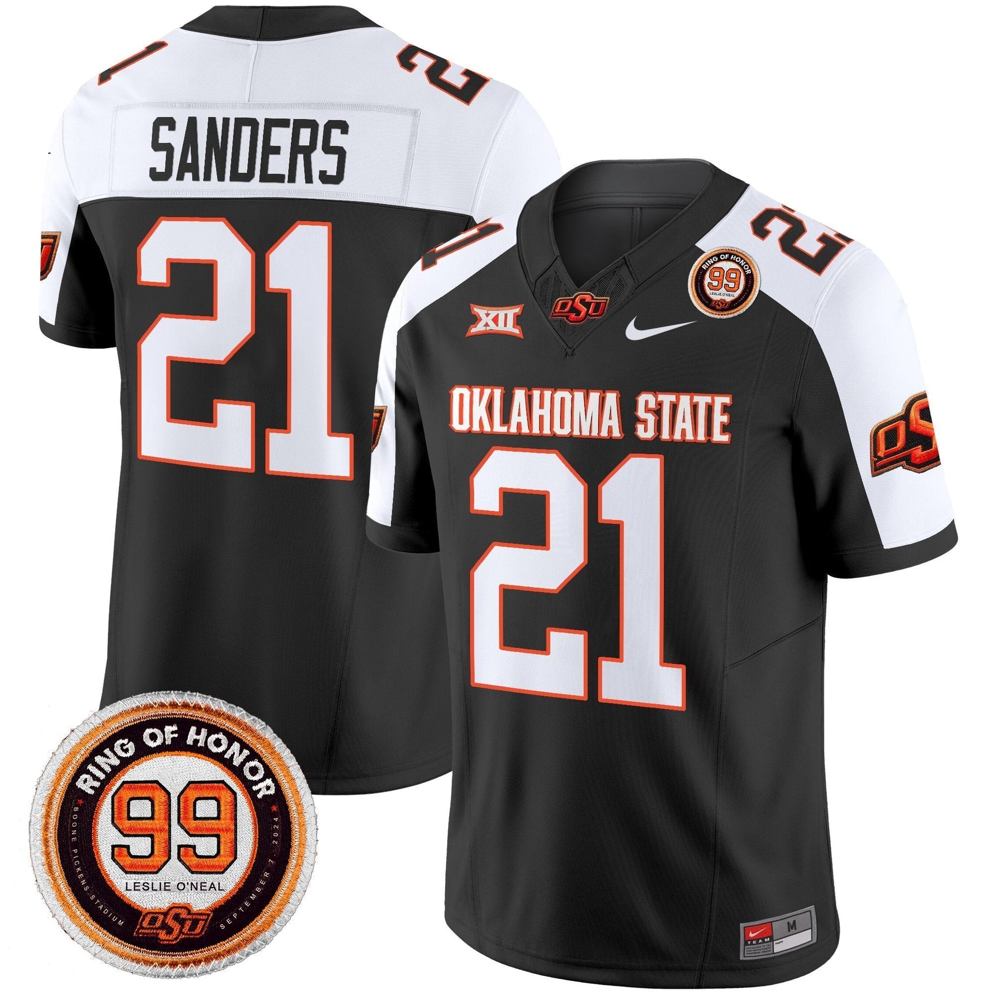 Men's Oklahoma State Cowboys 2025 Vapor Limited Jersey - Leslie O'neal Patch - All Stitched