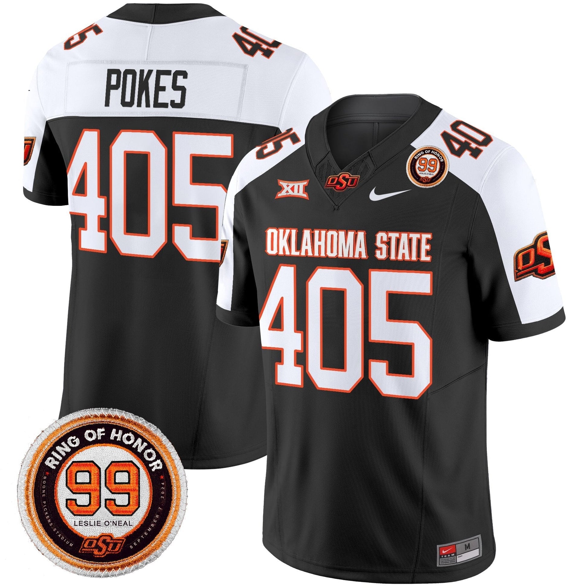 Men's Oklahoma State Cowboys 2025 Vapor Limited Jersey - Leslie O'neal Patch - All Stitched