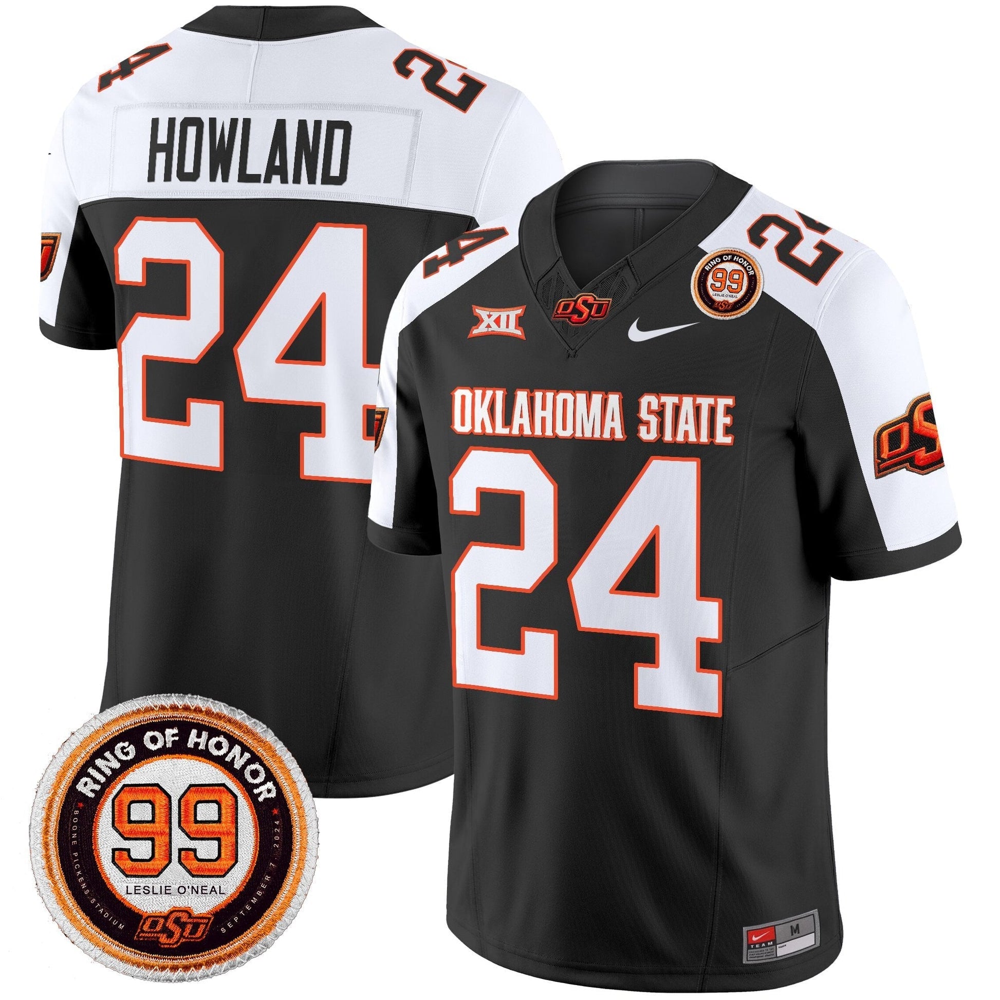 Men's Oklahoma State Cowboys 2025 Vapor Limited Jersey - Leslie O'neal Patch - All Stitched