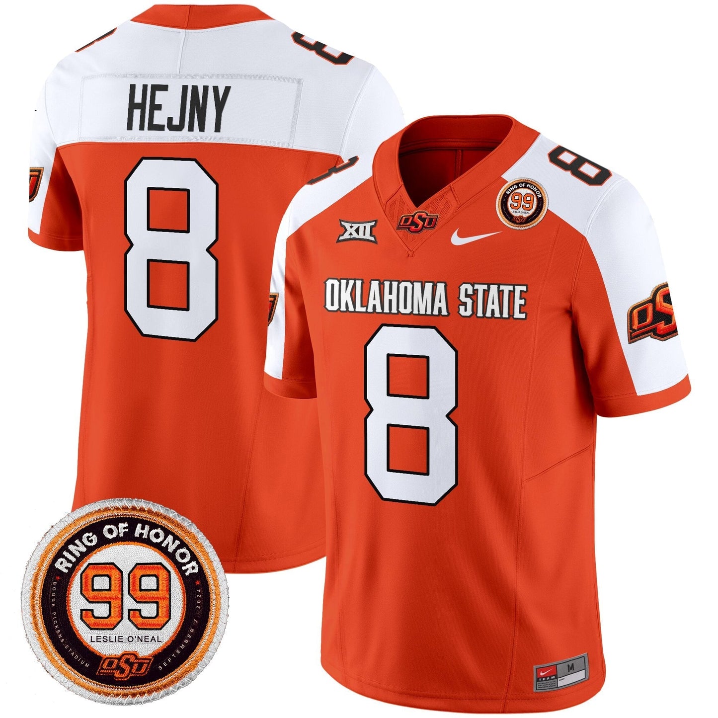 Men's Oklahoma State Cowboys 2025 Vapor Limited Jersey - Leslie O'neal Patch - All Stitched