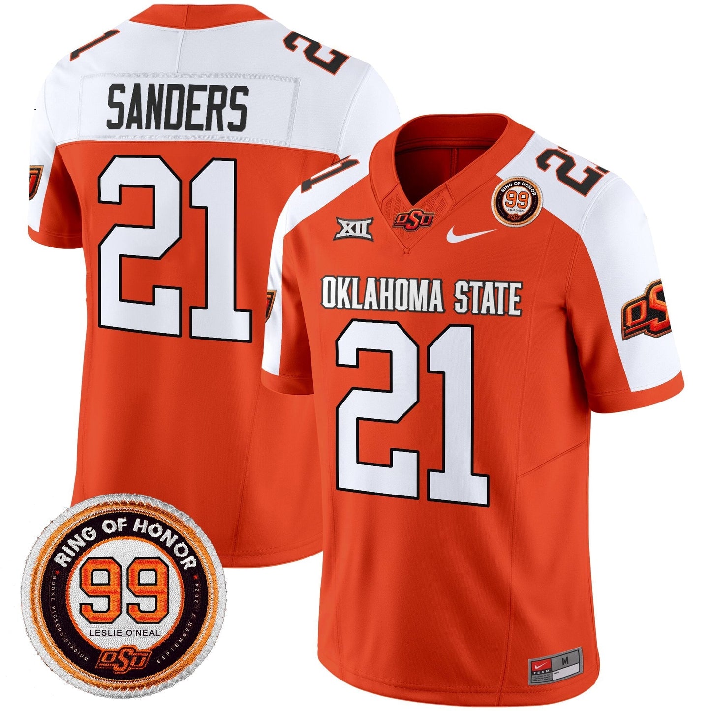 Men's Oklahoma State Cowboys 2025 Vapor Limited Jersey - Leslie O'neal Patch - All Stitched