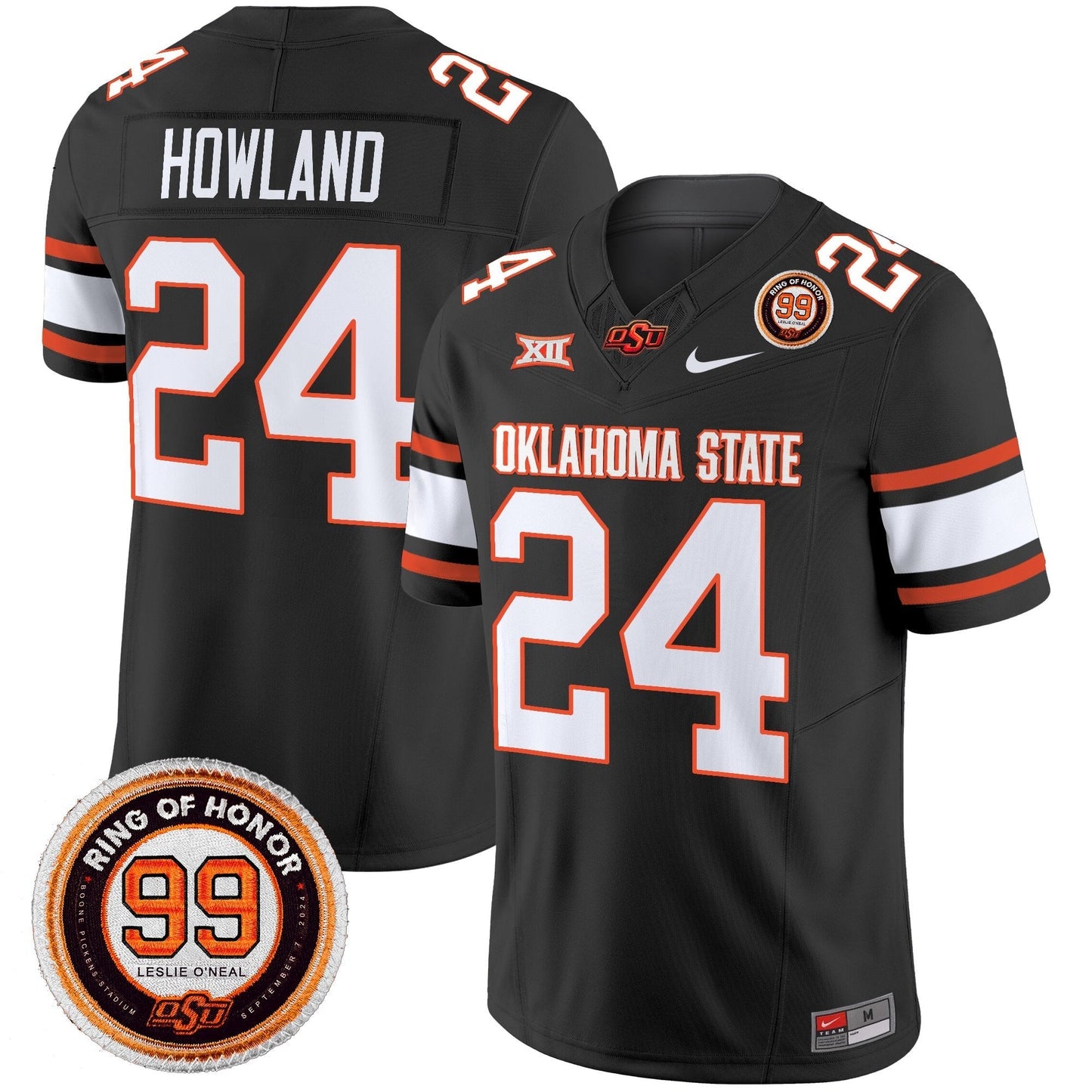 Men's Oklahoma State Cowboys 2025 Vapor Limited Jersey - Leslie O'neal Patch - All Stitched