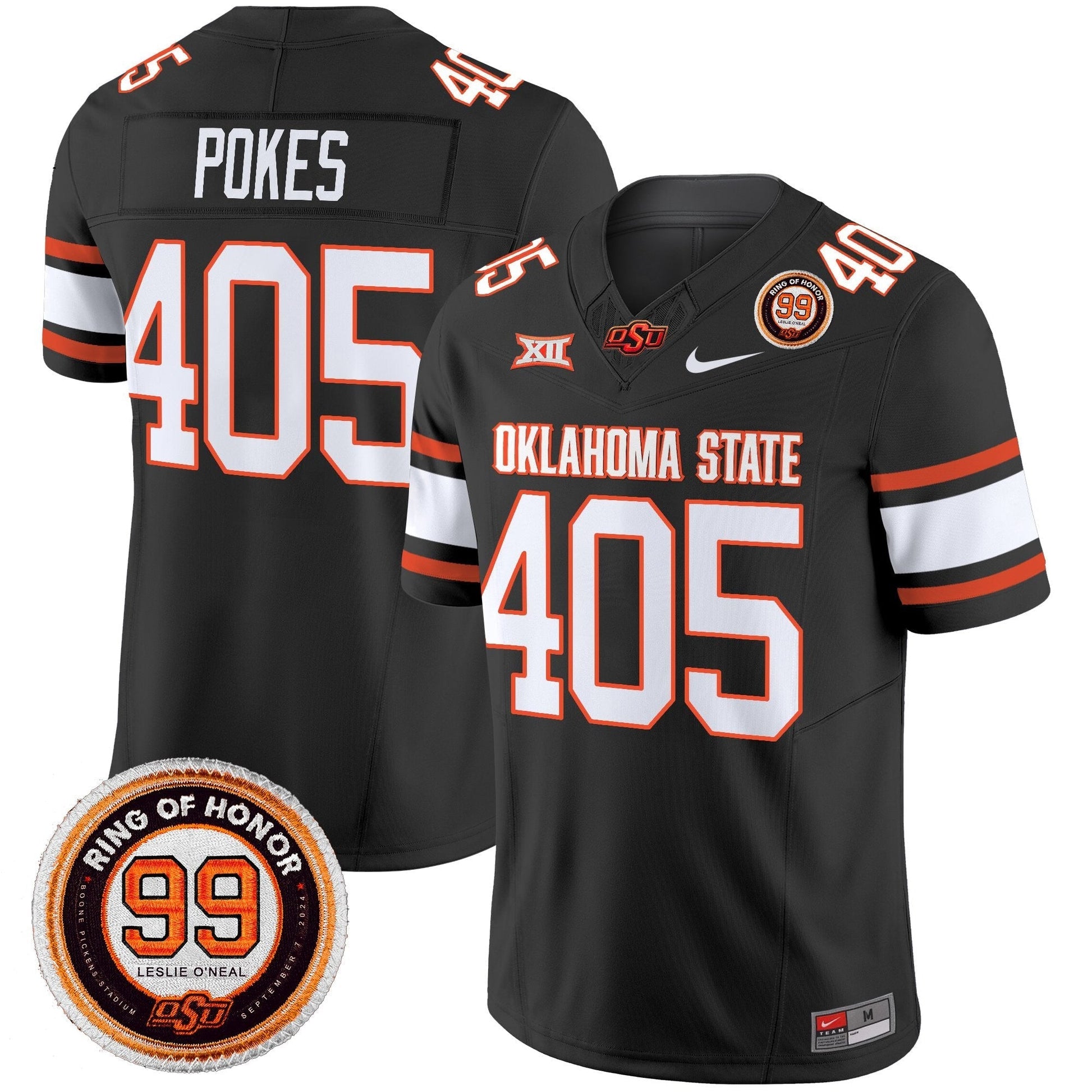 Men's Oklahoma State Cowboys 2025 Vapor Limited Jersey - Leslie O'neal Patch - All Stitched