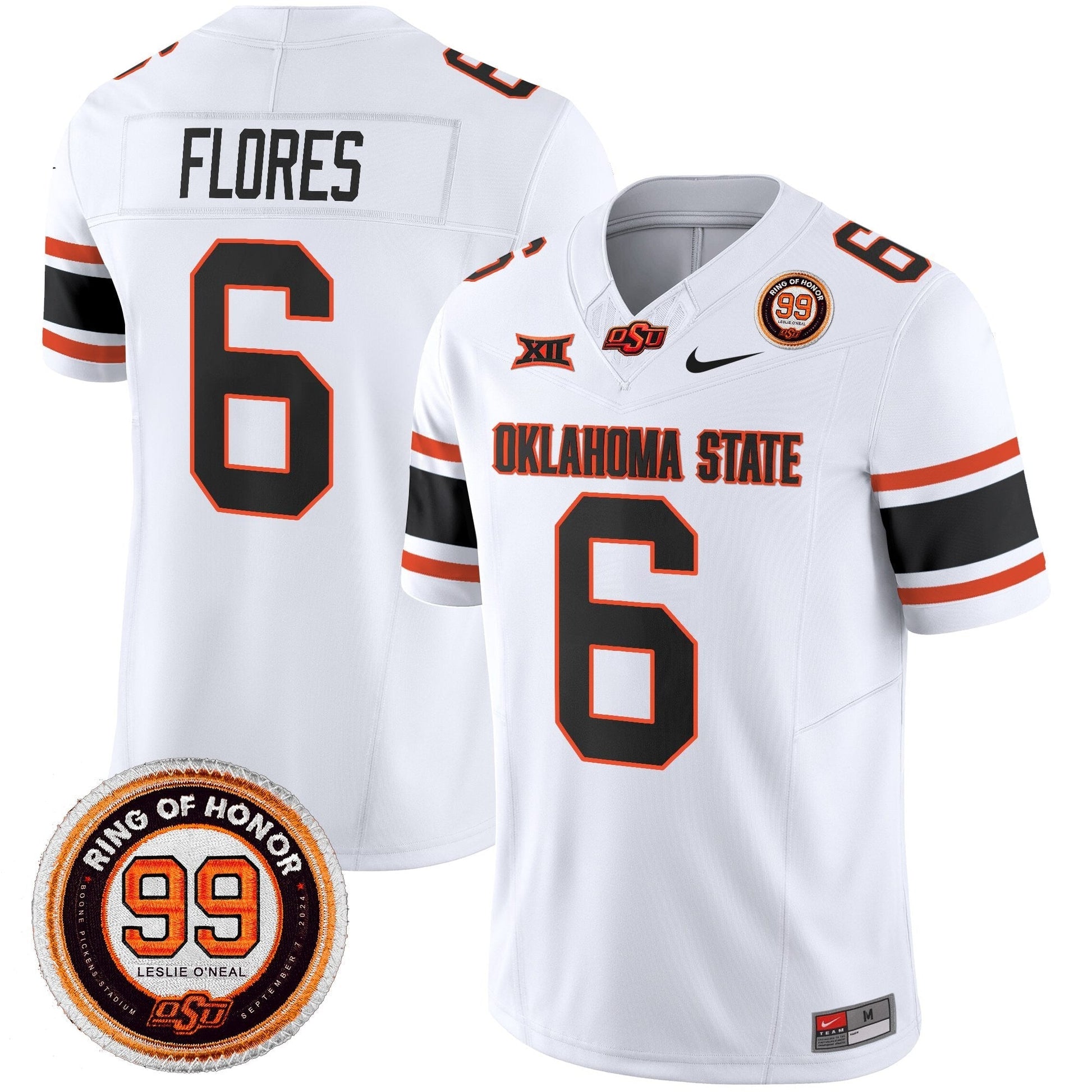 Men's Oklahoma State Cowboys 2025 Vapor Limited Jersey - Leslie O'neal Patch - All Stitched