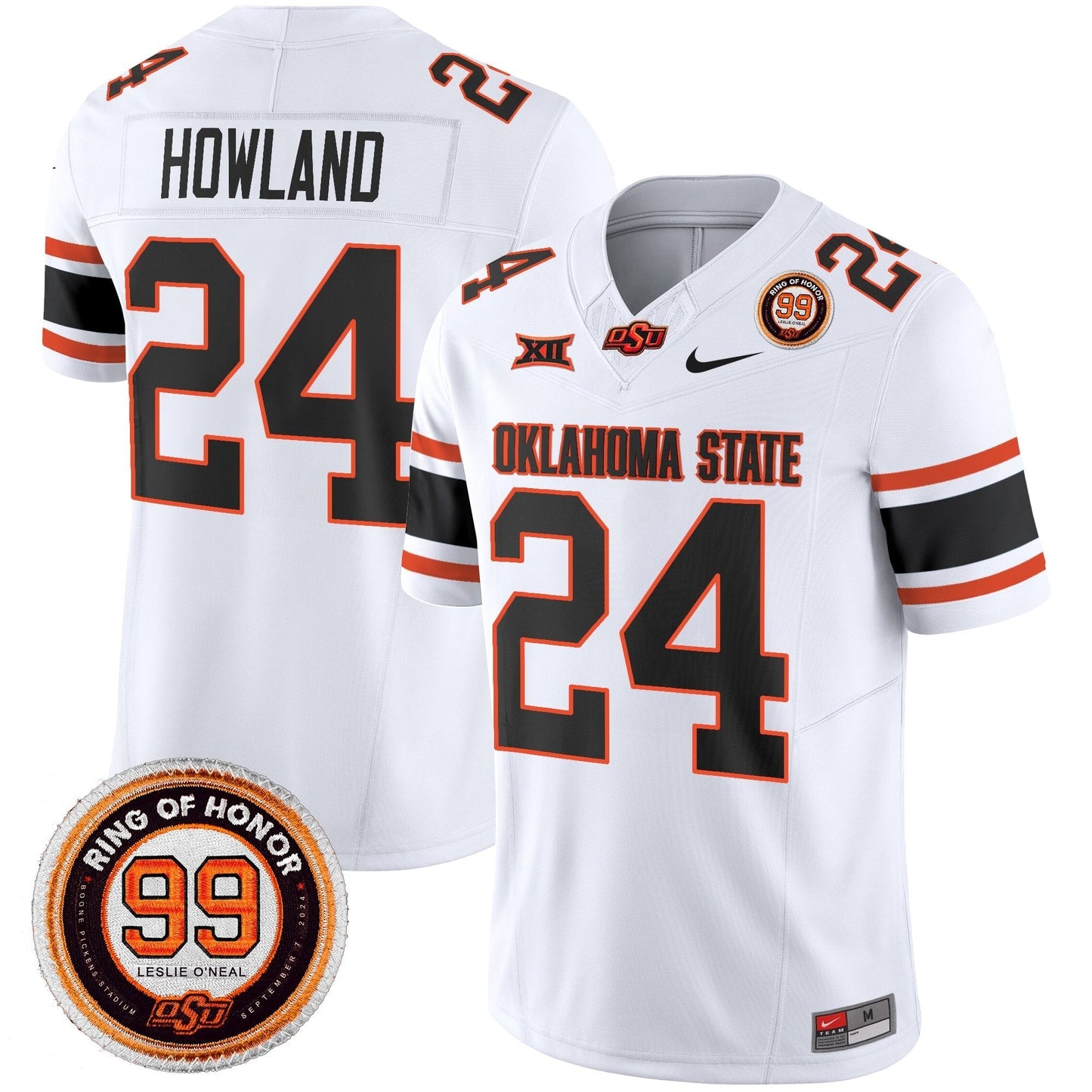 Men's Oklahoma State Cowboys 2025 Vapor Limited Jersey - Leslie O'neal Patch - All Stitched