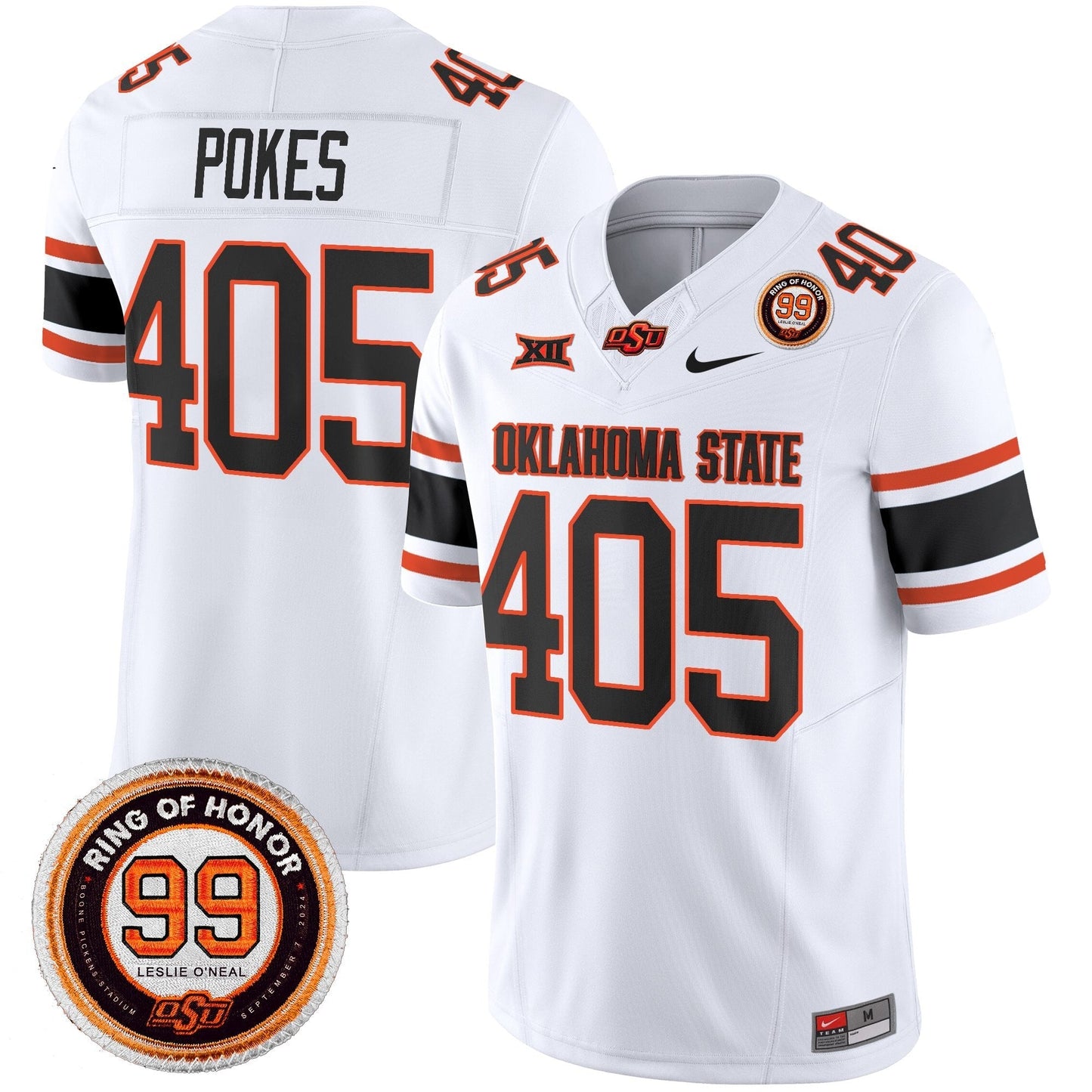 Men's Oklahoma State Cowboys 2025 Vapor Limited Jersey - Leslie O'neal Patch - All Stitched